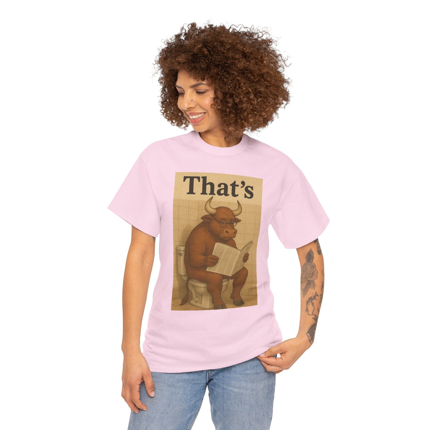 Bull on Toilet Unisex Tee