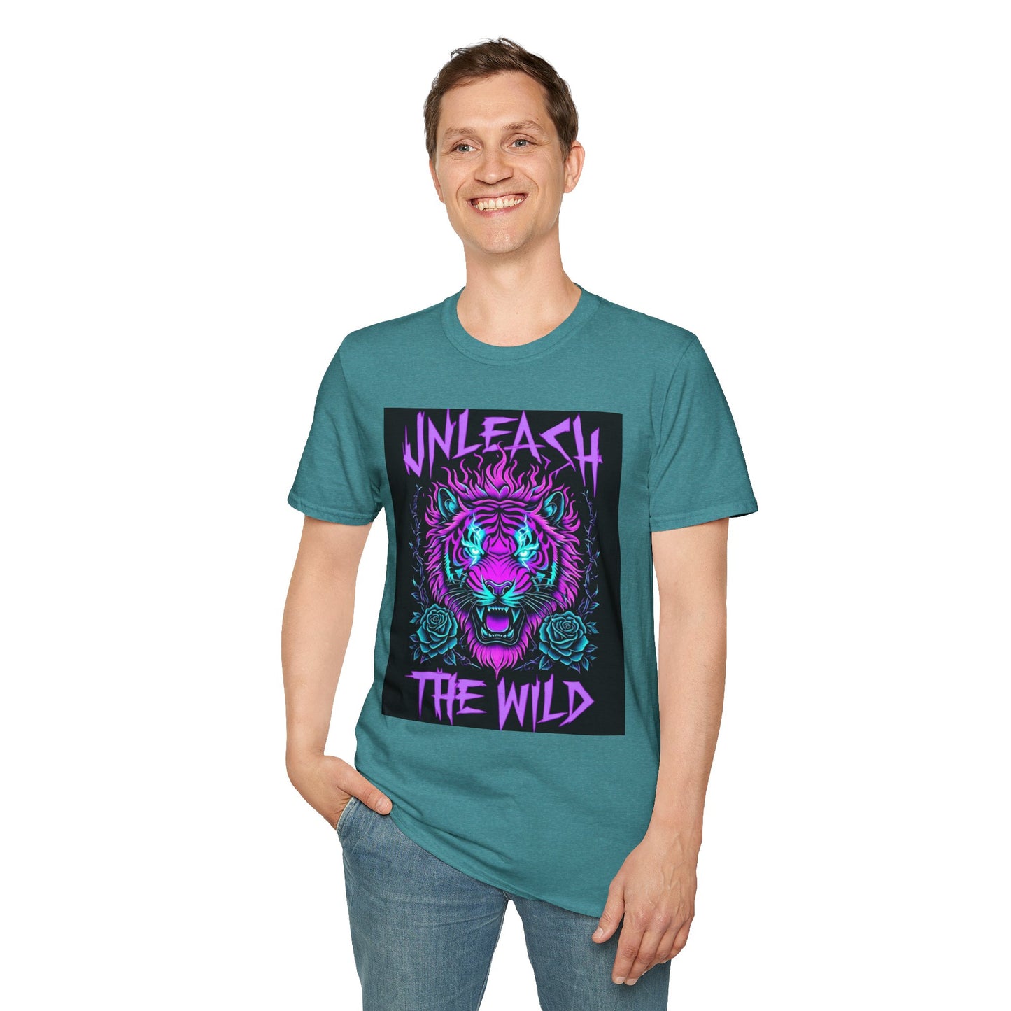 Unleash the Wild Graphic Tee | Cool Graphic Shirt, Unisex T-Shirt, Animal Lover Gift, Nature-Inspired Fashion, Festival Wear