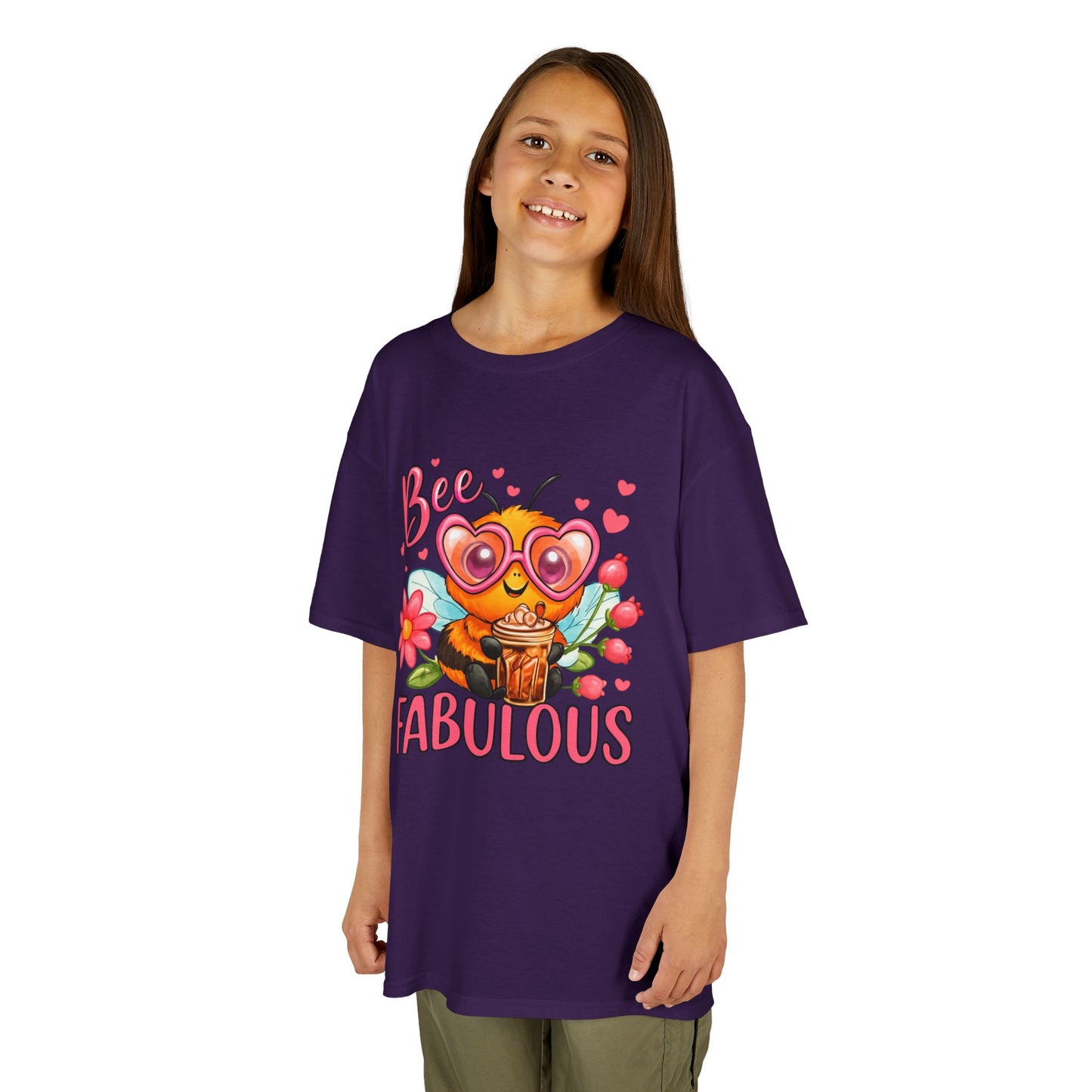 Bee Fabulous Kids Tee | Cute Kids T-Shirt, Birthday Gift, Summer Wear, Flower Lover Tee, Kids Fashion
