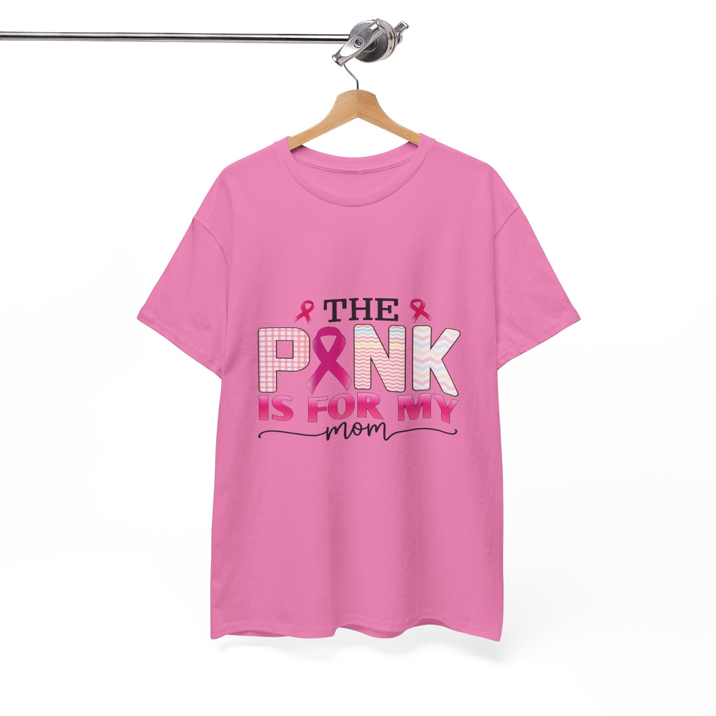Pink Is For My Mom Breast Cancer Awareness Tee