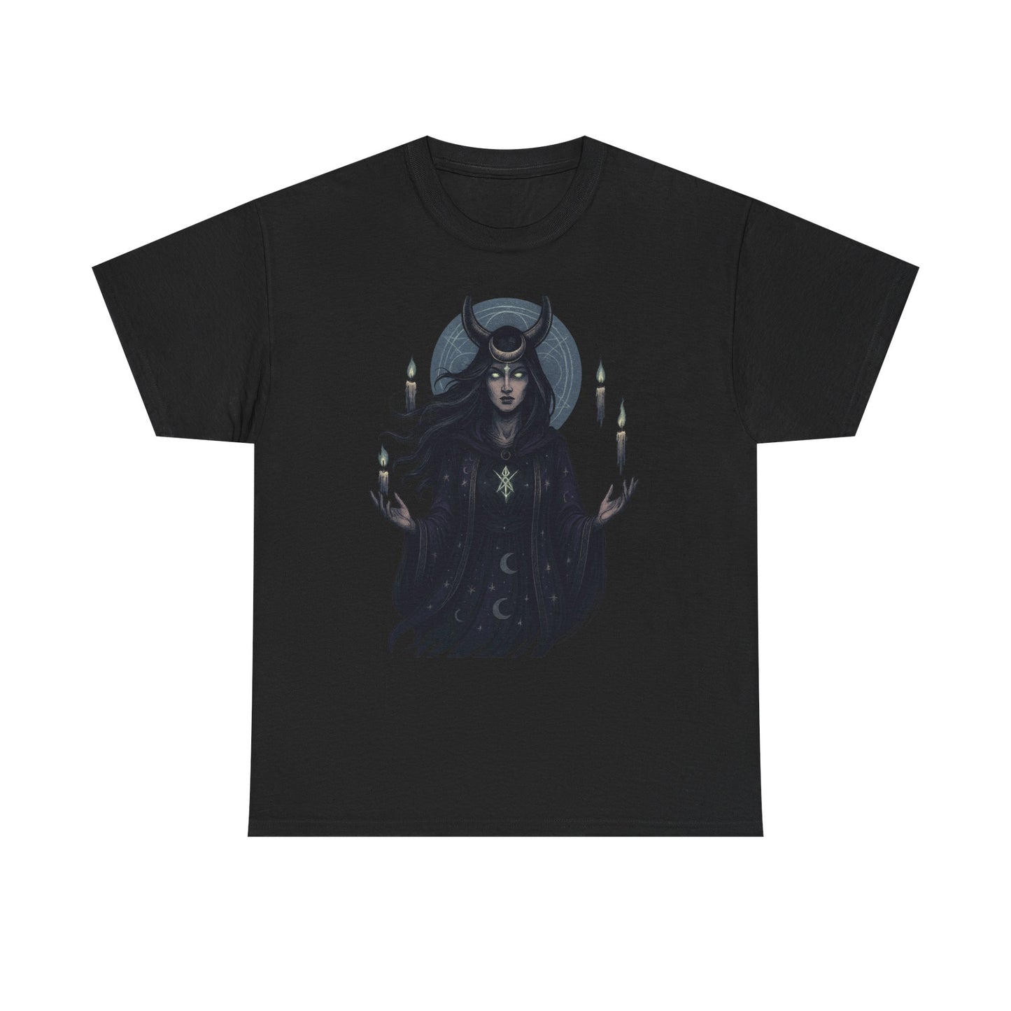 Moonlit Sorceress – Enchanted Candlelight Tee