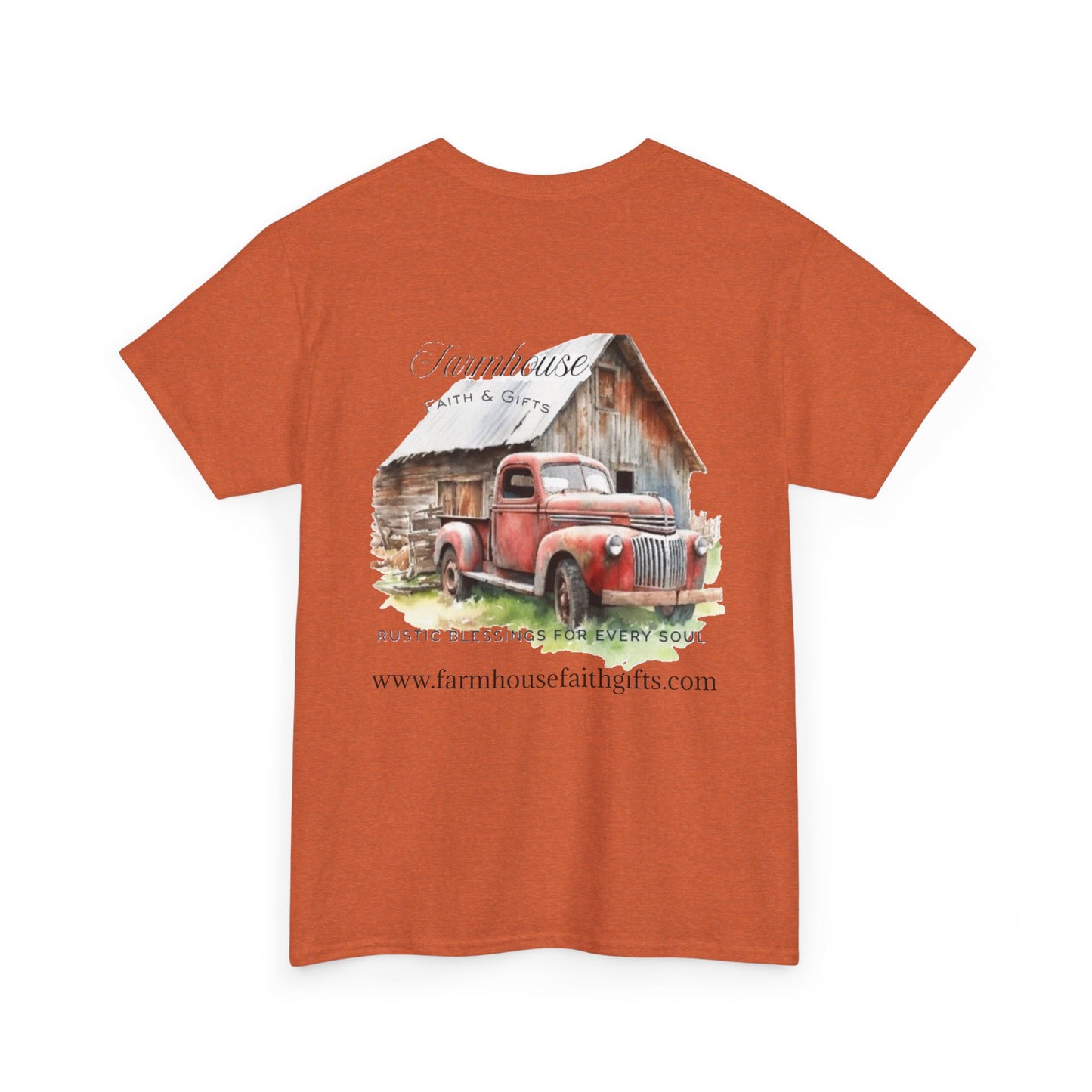 Rustic Farmhouse Unisex Tee, Country Style Shirt, Vintage Truck Tee, Back to Nature Apparel, Ideal Gift for Farm Lovers