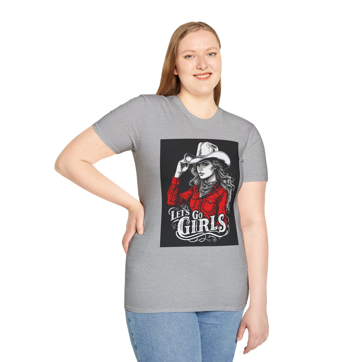 Western Style Graphic Tee, Let's Go Girls T-Shirt, Rodeo Fashion Shirt, Cowgirl Outfit, Country Music Apparel