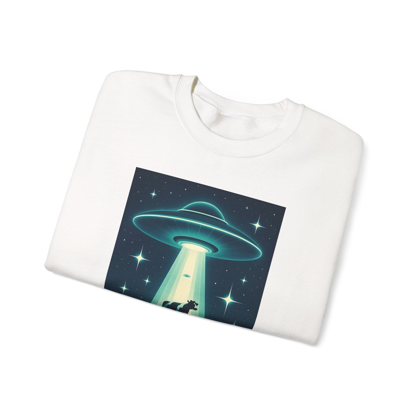 Cow Abduction UFO Sweatshirt
