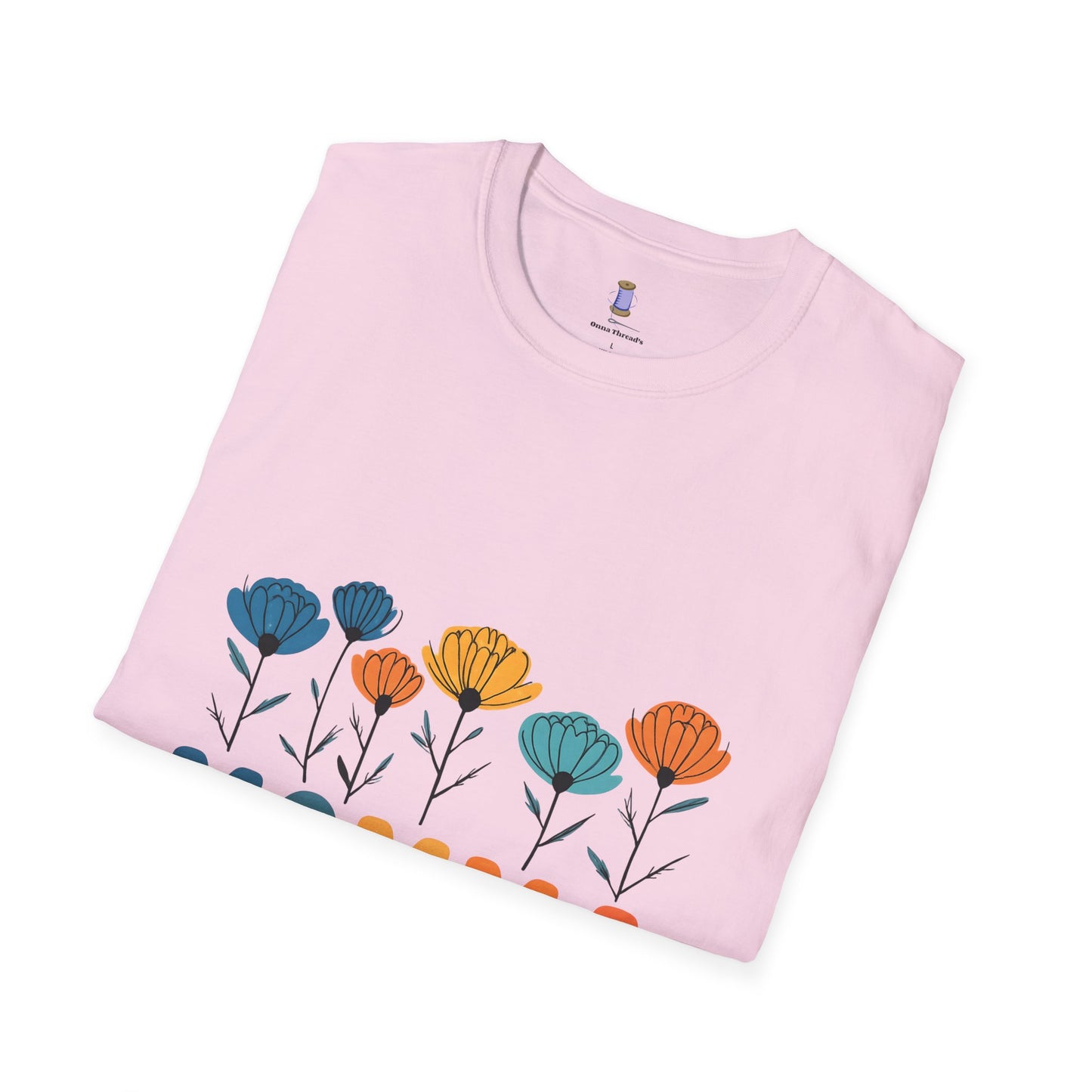 Momma Floral Softstyle T-Shirt | Perfect for Mother's Day, Gifts for Moms, Casual Wear, Spring Fashion, Family Gatherings