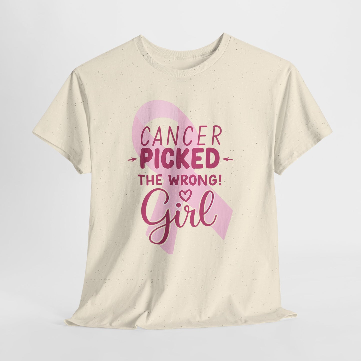 Cancer: The Wrong Picked Girl - Pink Ribbon Tee