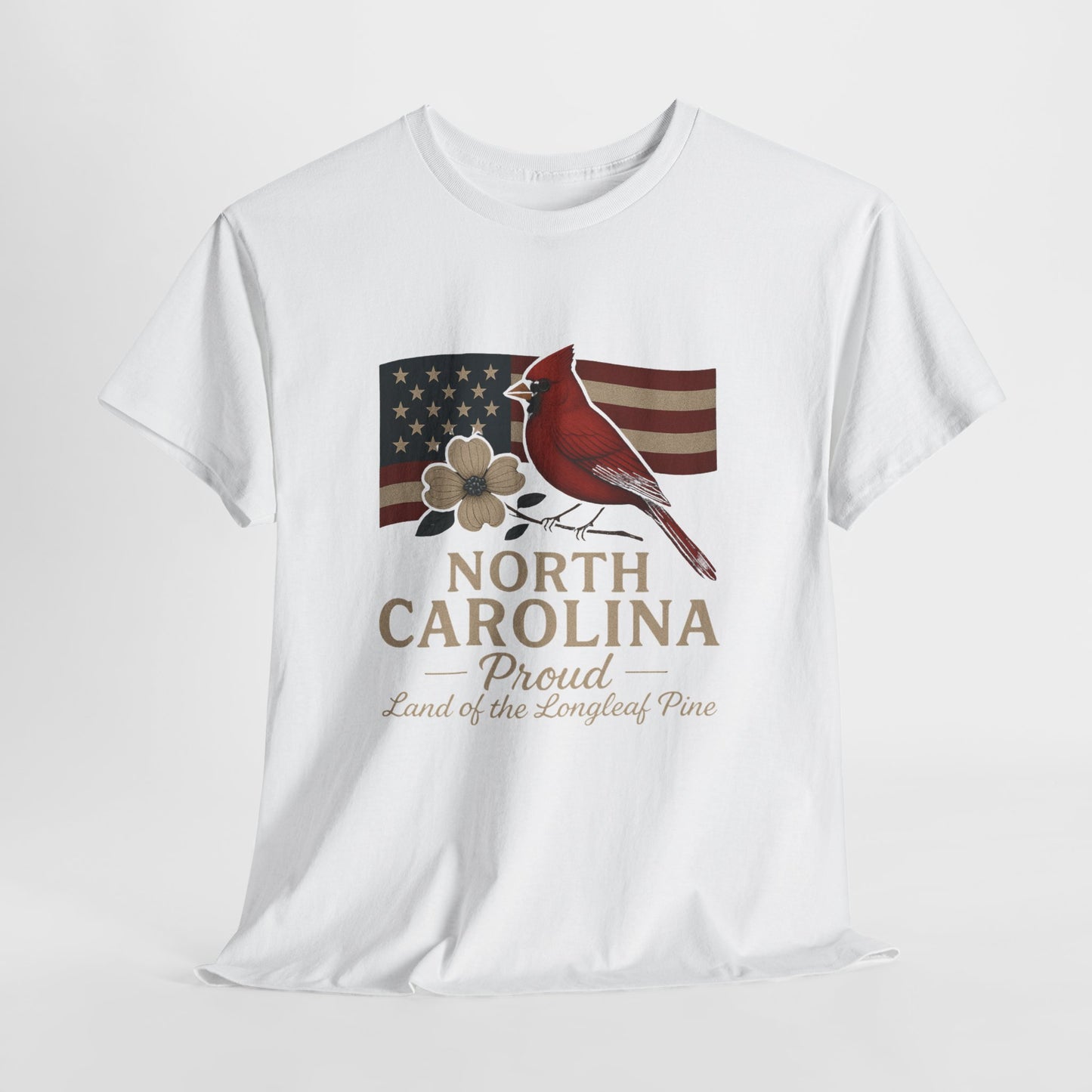 NC Pride: Cardinal, Dogwood & State Flag Tee