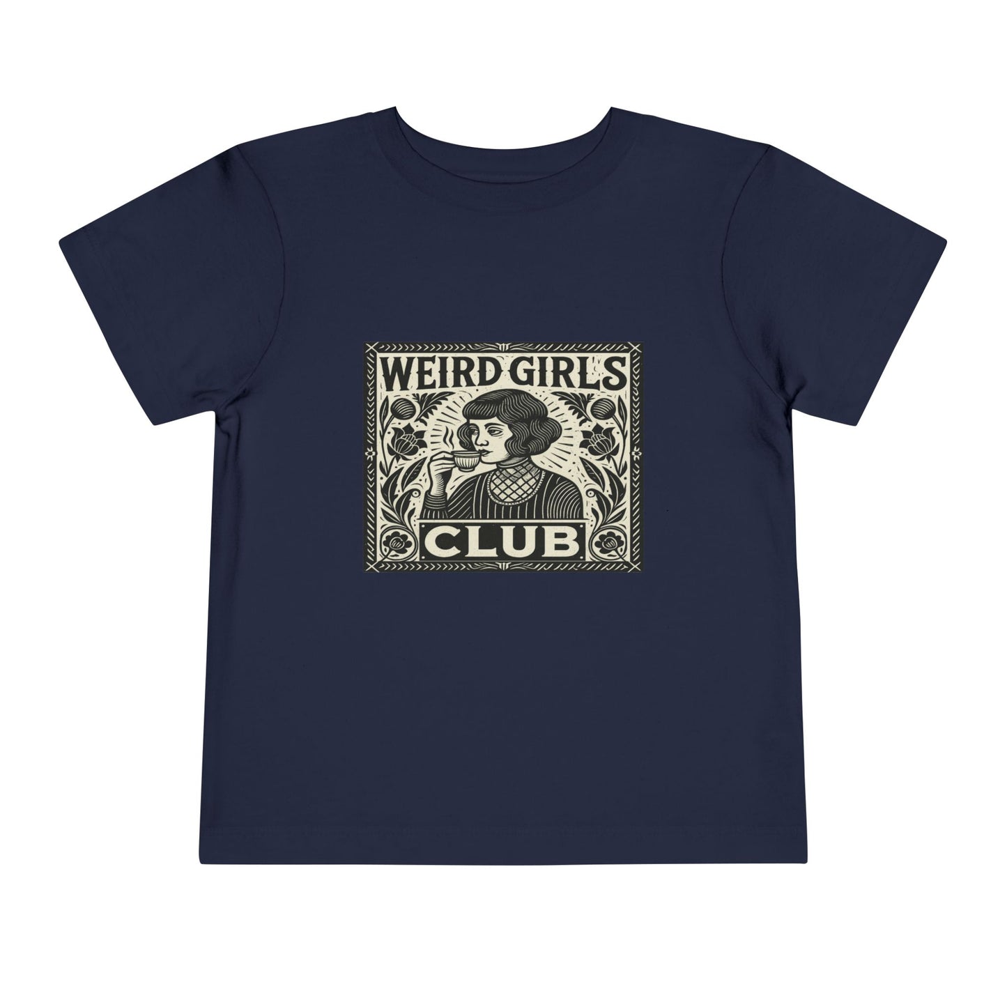 Weird Girls Club Tee - Vintage Linocut Christmas