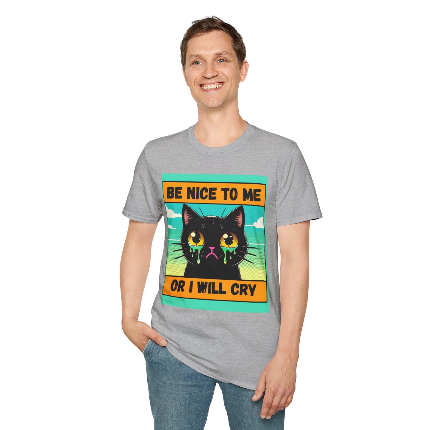 Playful Cat Graphic Tee, Unisex T-Shirt, Gift for Cat Lovers, Cute Animal Apparel, Funny Pet Quote Shirt