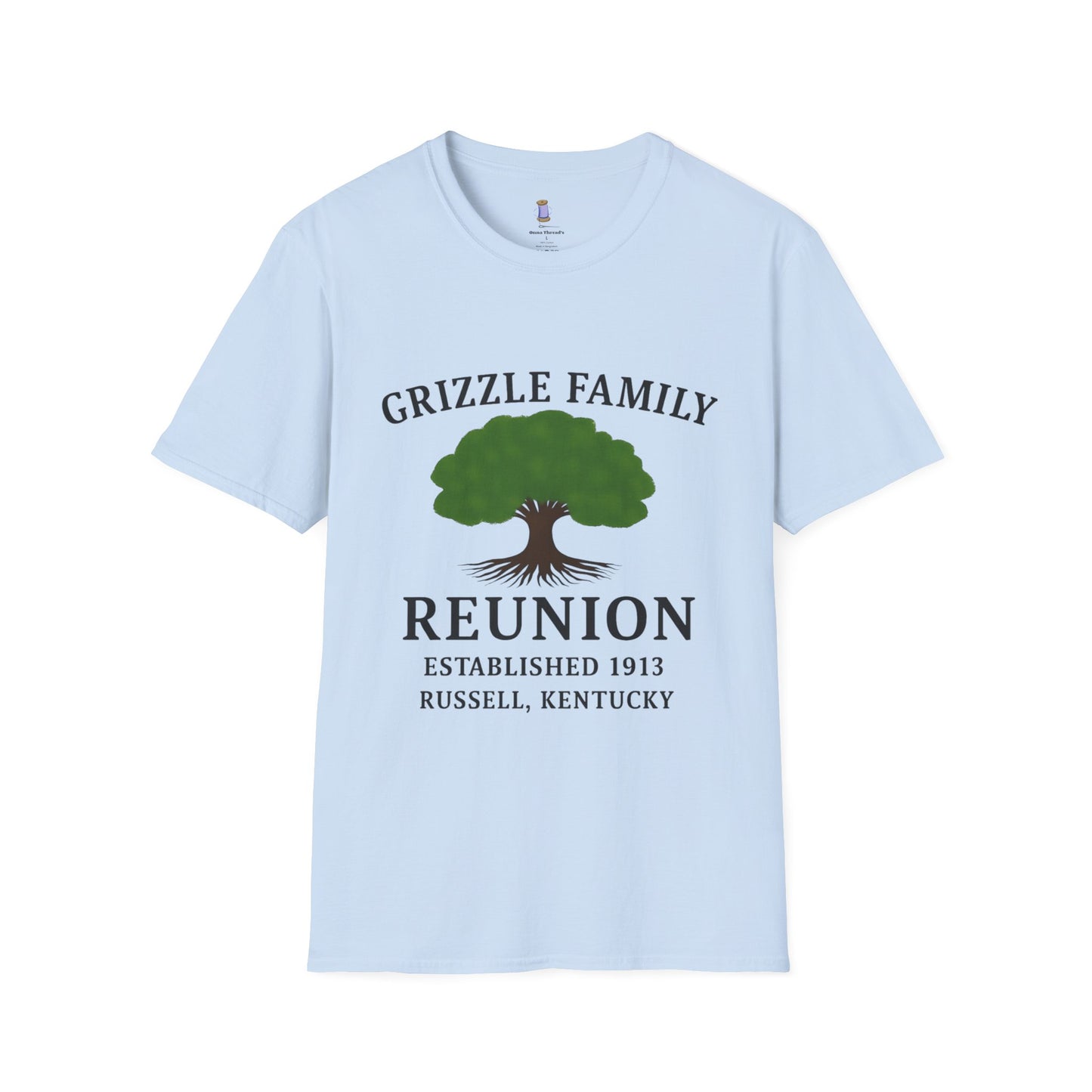 Woman's Family Reunion T-Shirt, Grizzle Tee, Personalized Family Gathering Shirt, Heritage Celebration Apparel, Family Tree Shirt