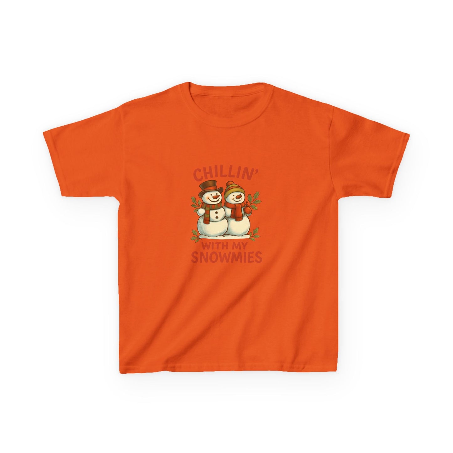 Chillin' Snowmies Christmas Tee - Kids' Holiday Shirt