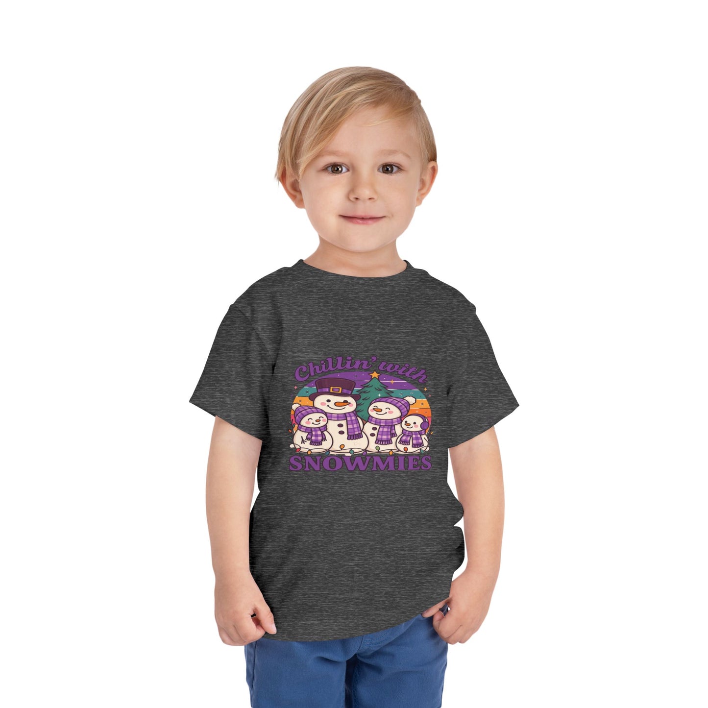 Chillin' with Snowmies Toddler Christmas Tee