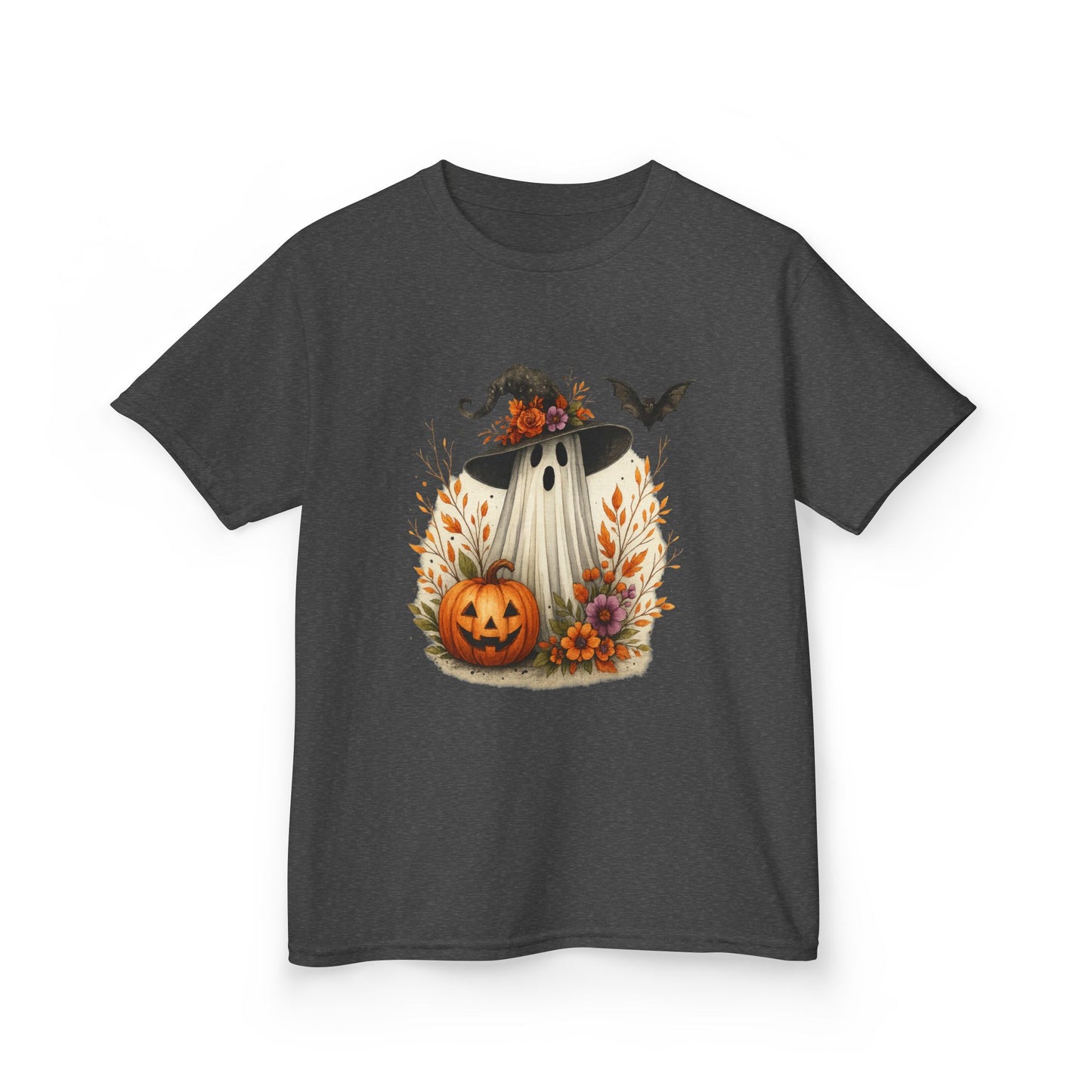 Spooky Ghost Dinosaur Kids Tee - Halloween Fun!