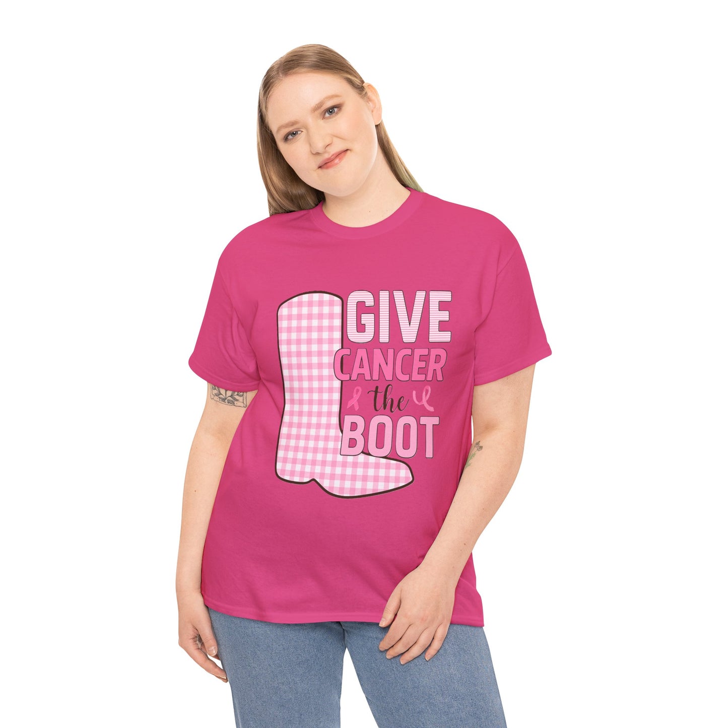 Give Cancer the Boot - Breast Cancer Awareness Tee