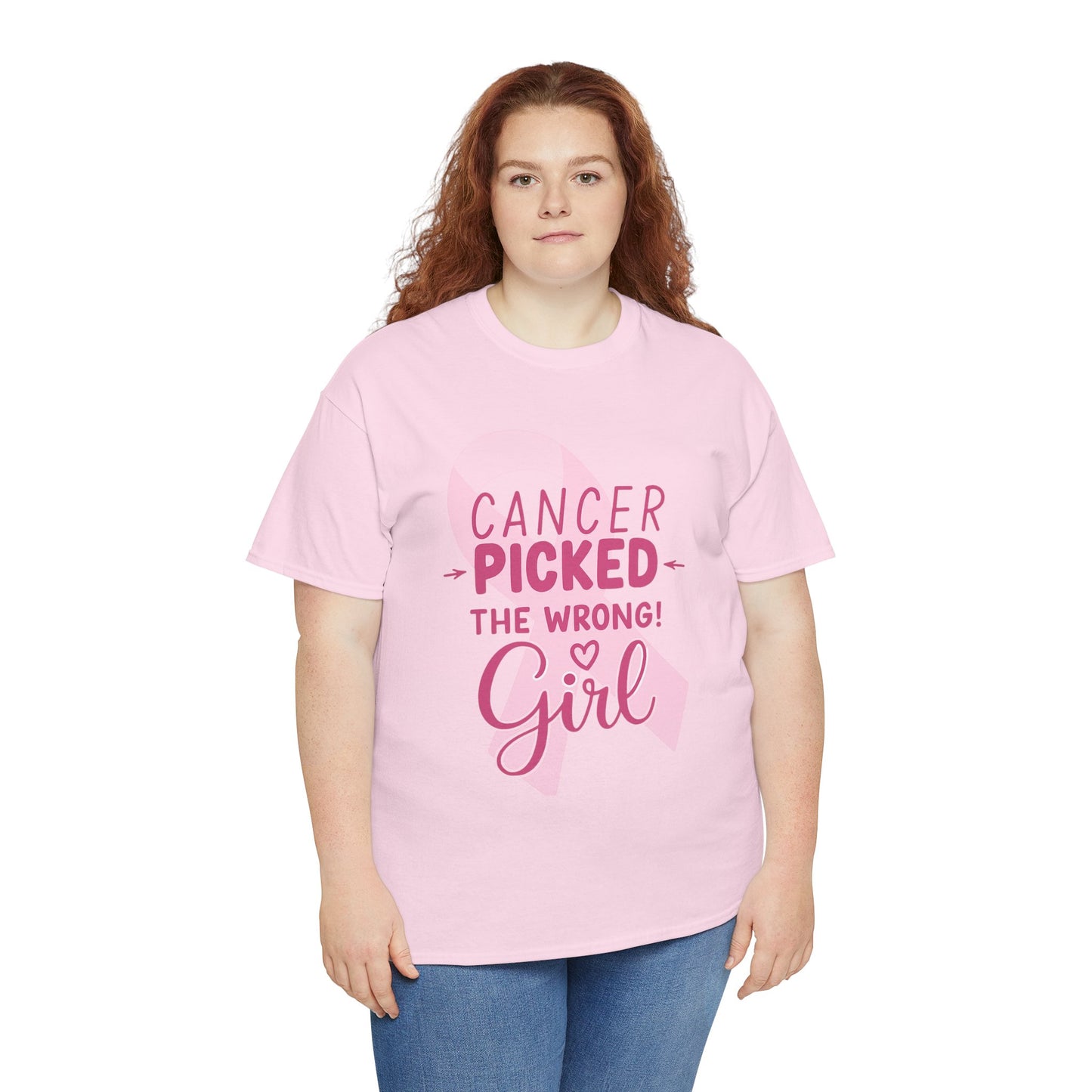 Cancer: The Wrong Picked Girl - Pink Ribbon Tee