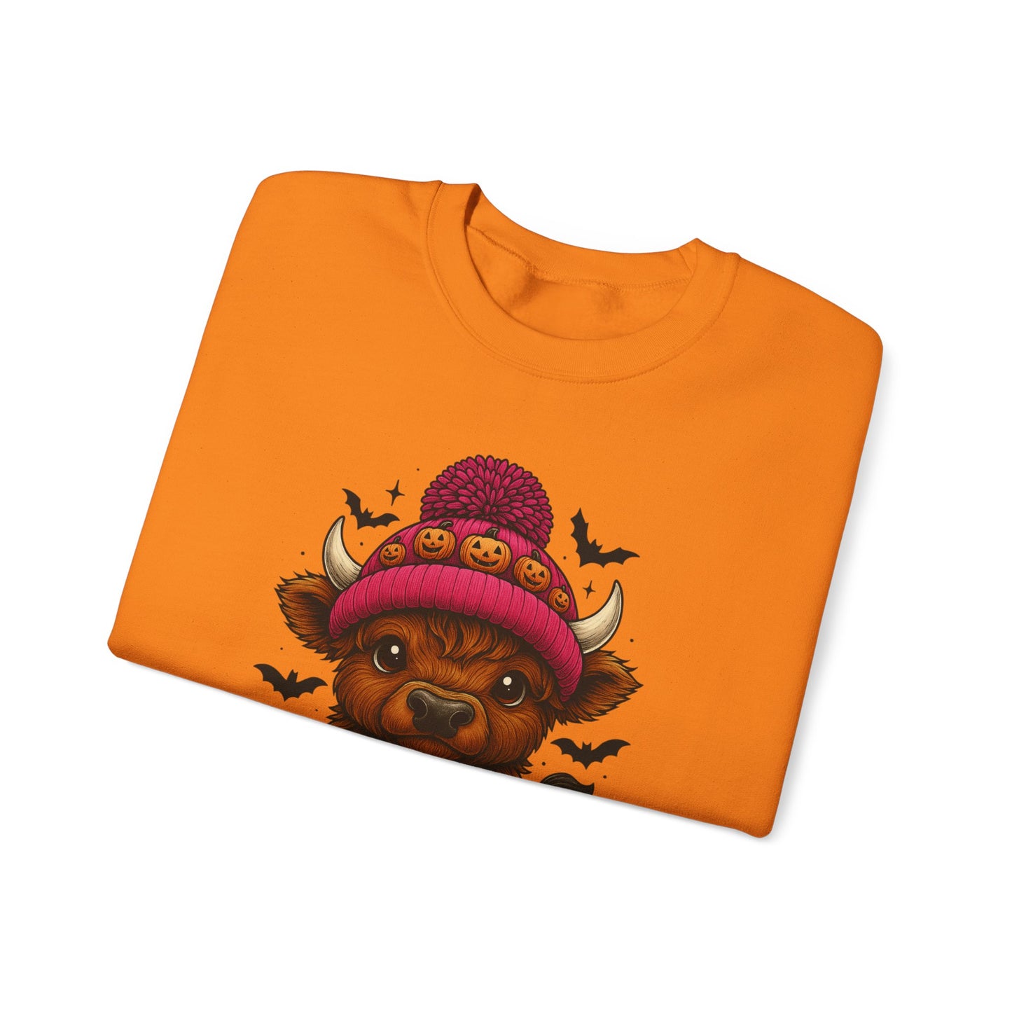 Highland Cow Halloween Sweatshirt - Cute Fall Vibes