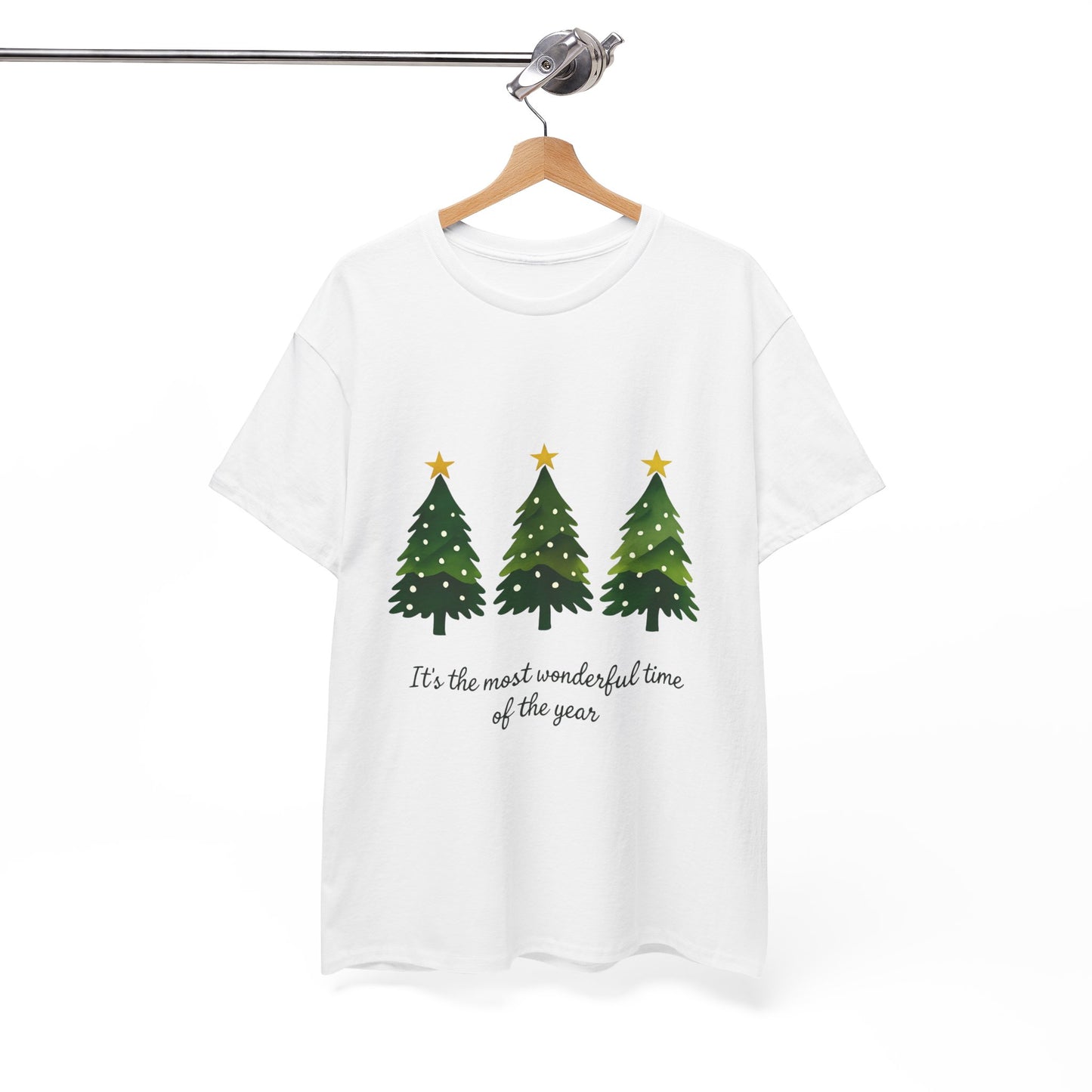 Christmas Tee - Festive Watercolor Trees Holiday Shirt