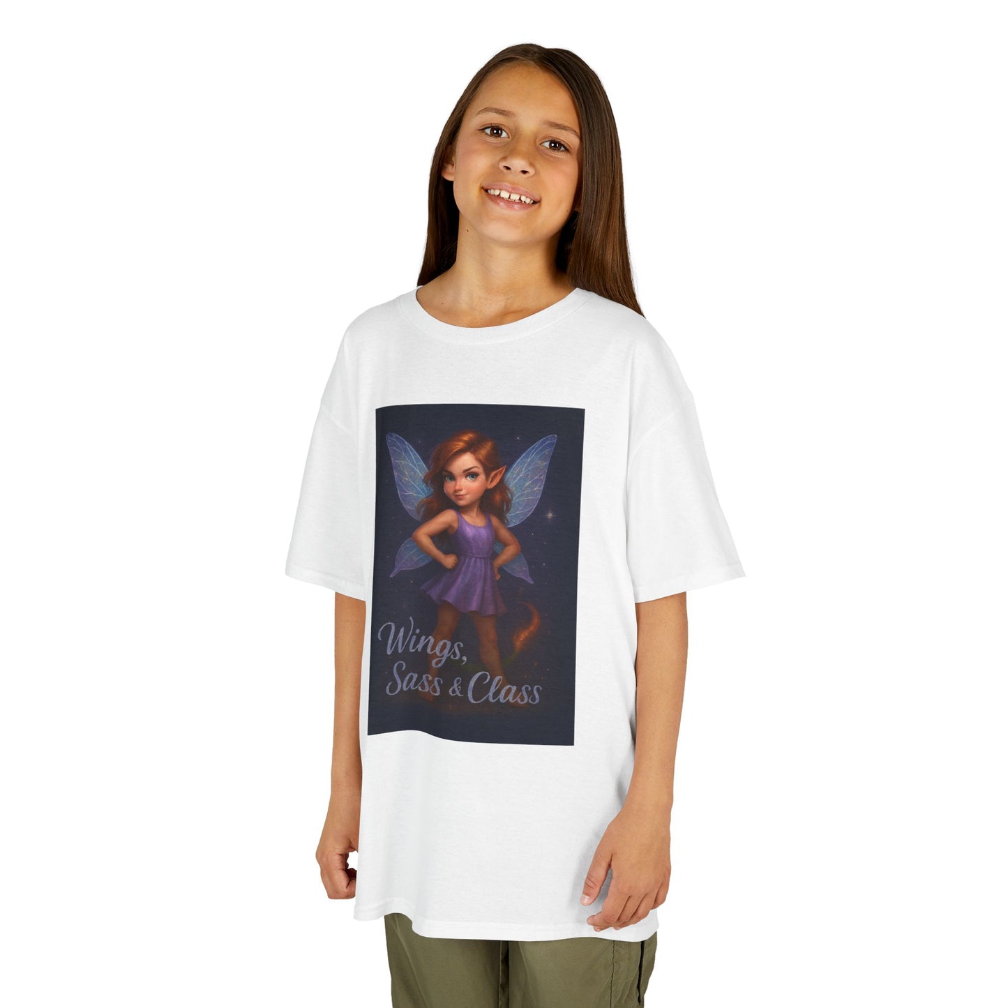 Whimsical Fairy Kids Tee, Magical Gift for Birthdays, Playdates, Dance Class, Cute Summer Shirt, Wings Sass & Class