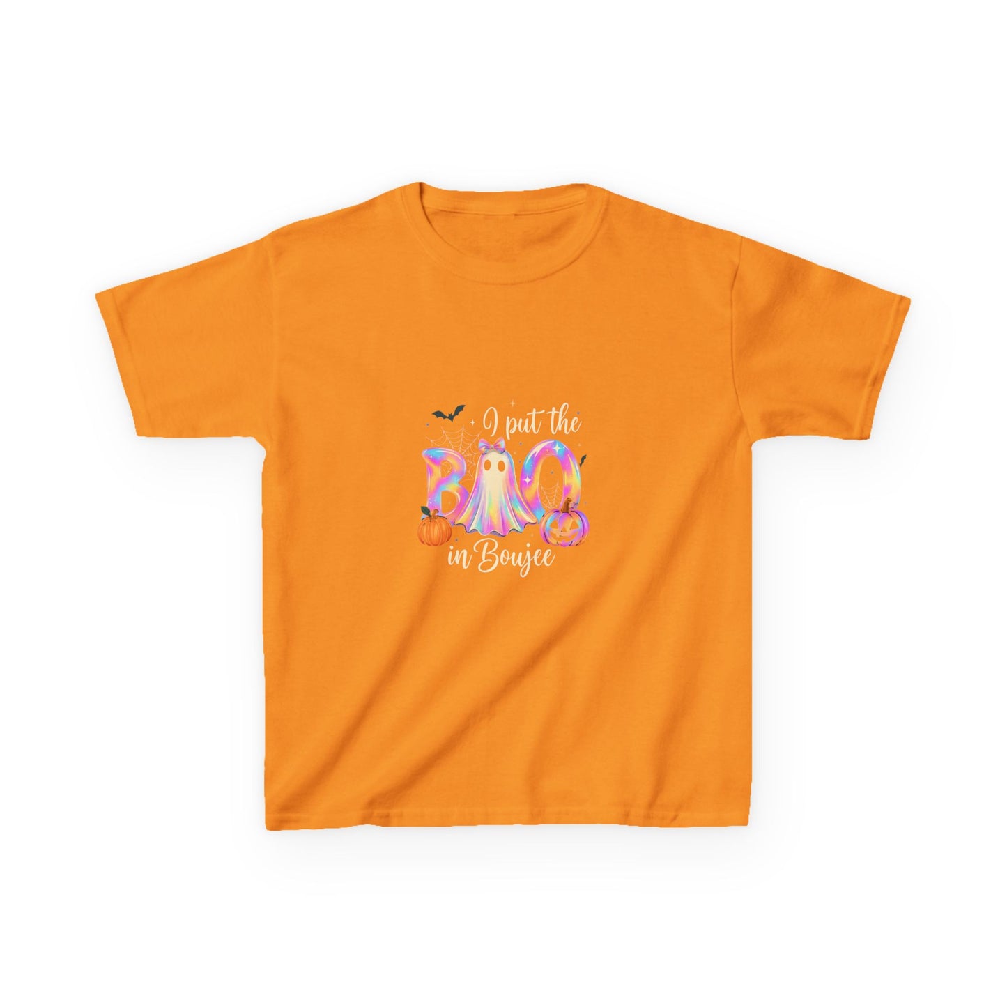 Boo-jee Halloween Tee - Rainbow Ghost & Pumpkins