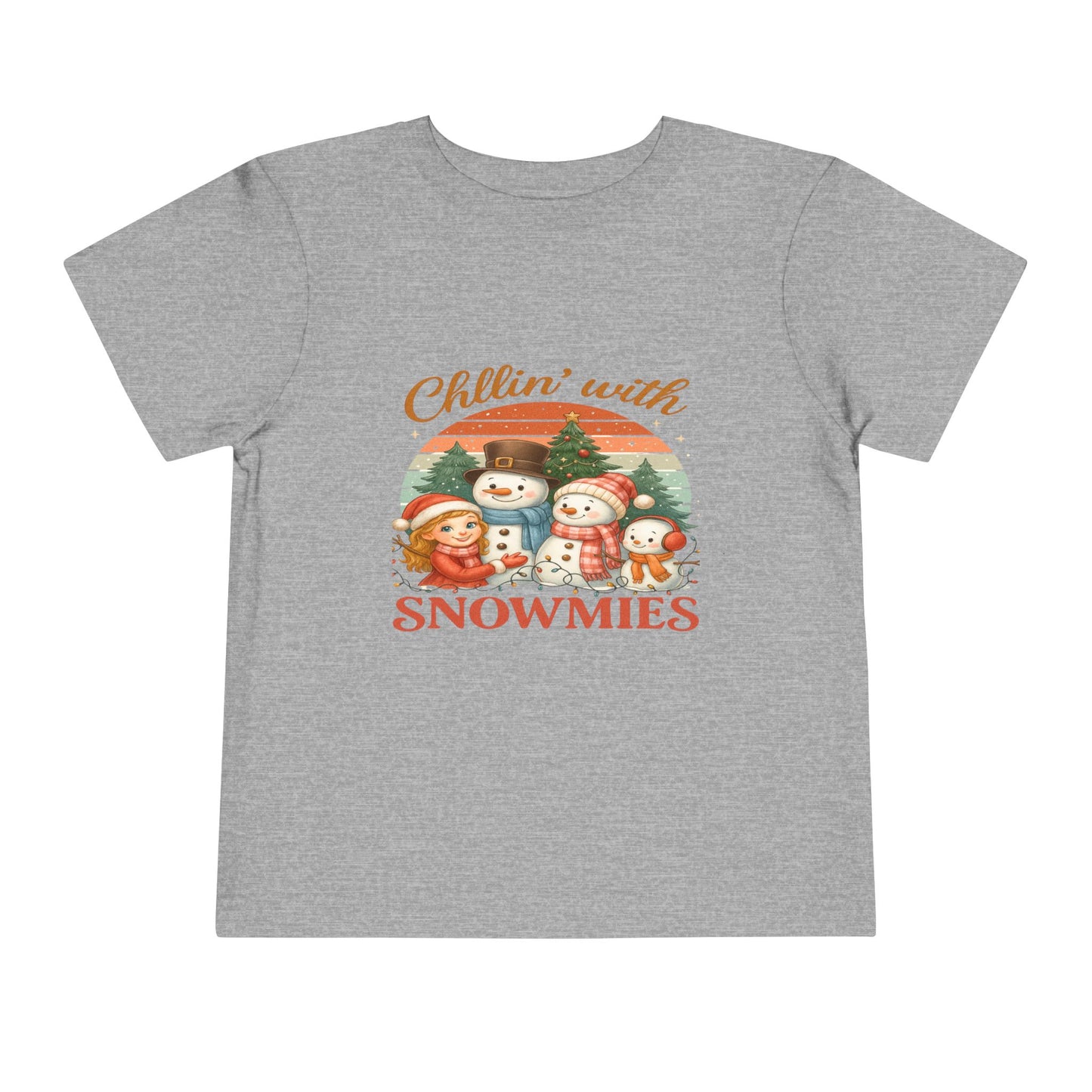 Chillin' With Snowmies Toddler Christmas Tee