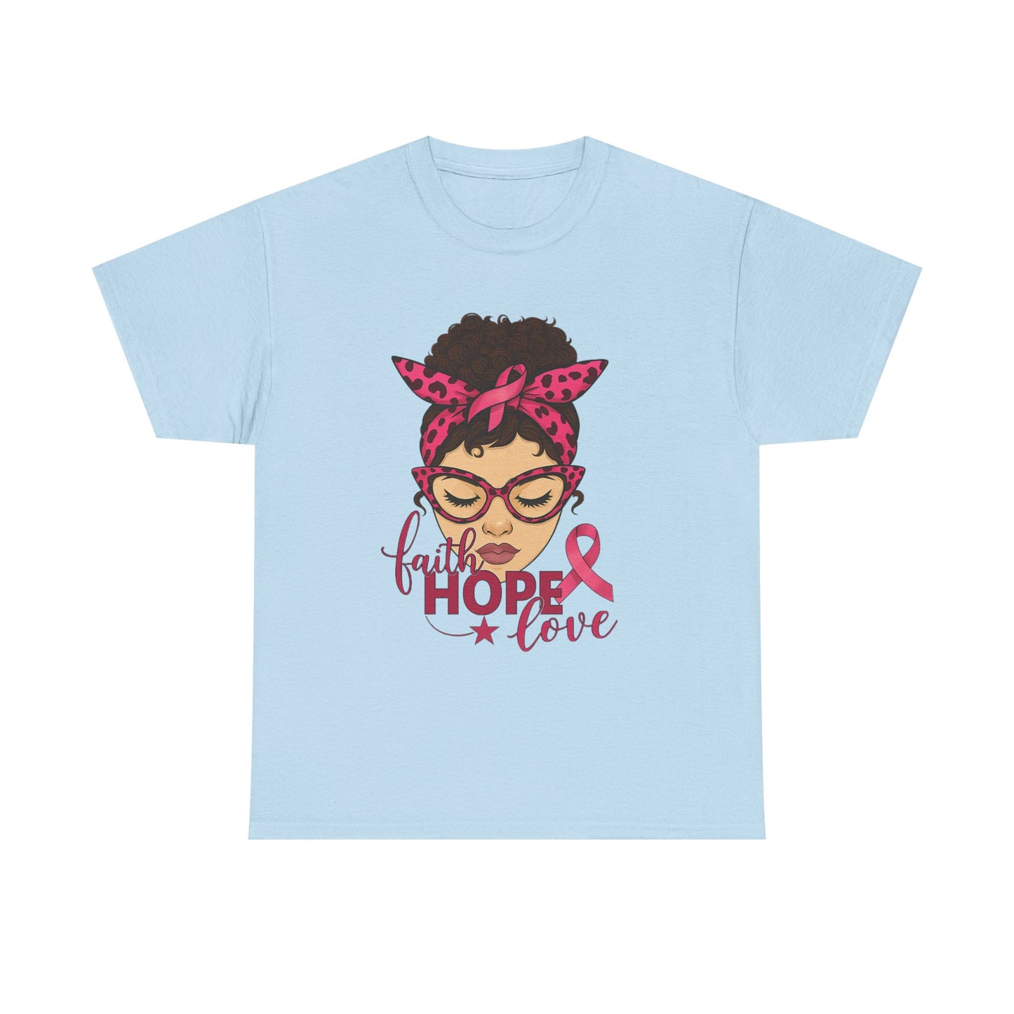 Hope, Faith, Love: Breast Cancer Awareness Tee