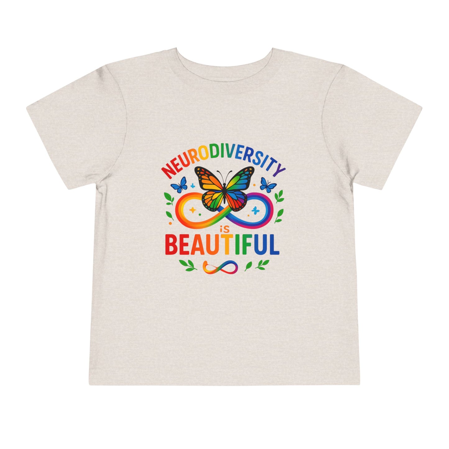 Toddler T-Shirt Colorful Butterfly Rainbow Infinity Symbol Acceptance Shirt