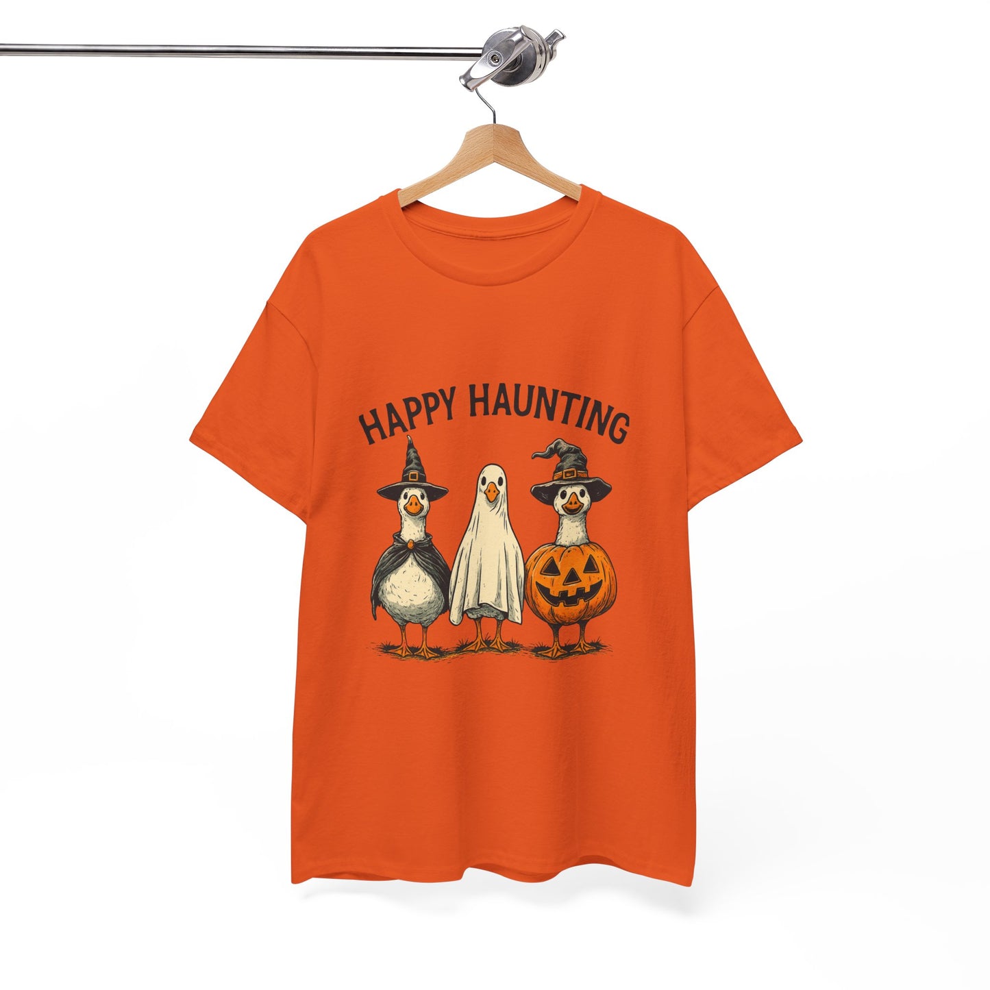Happy Haunting Geese Halloween Tee
