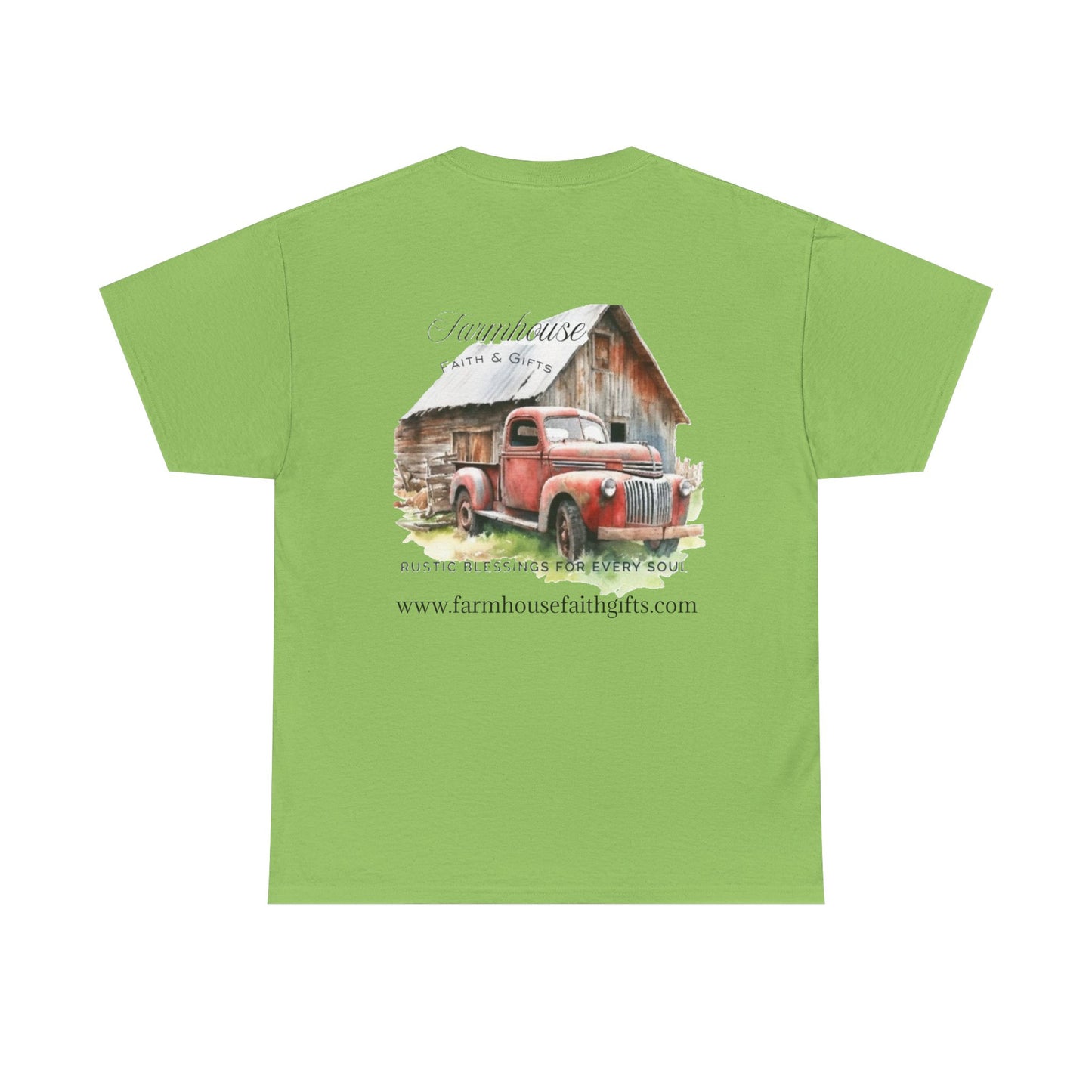 Rustic Farmhouse Unisex Tee, Country Style Shirt, Vintage Truck Tee, Back to Nature Apparel, Ideal Gift for Farm Lovers