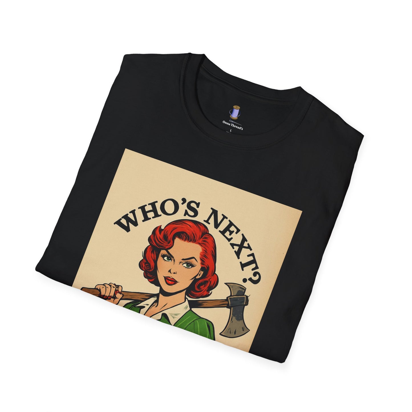 Bold Retro Graphic Tee - 'Who's Next?'
