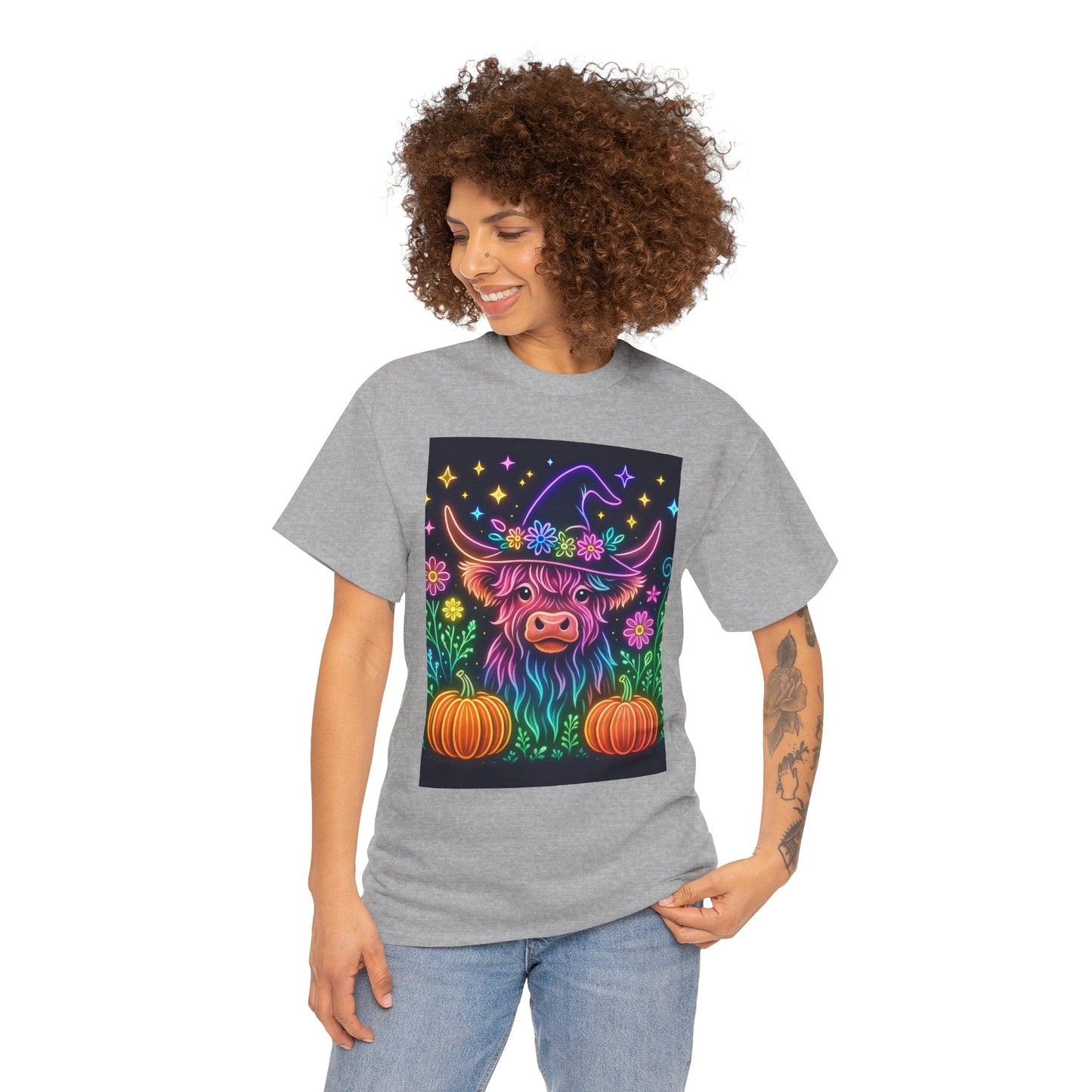 Neon Halloween Highland Tee