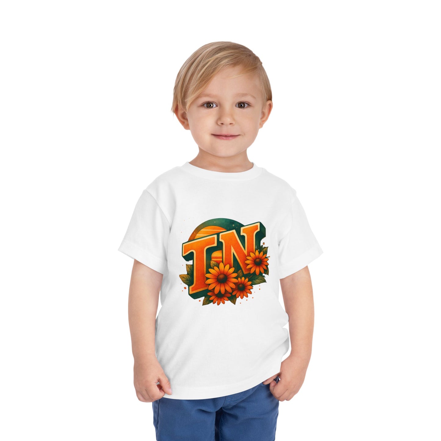 Toddler Tee Sunflower Sunset Design