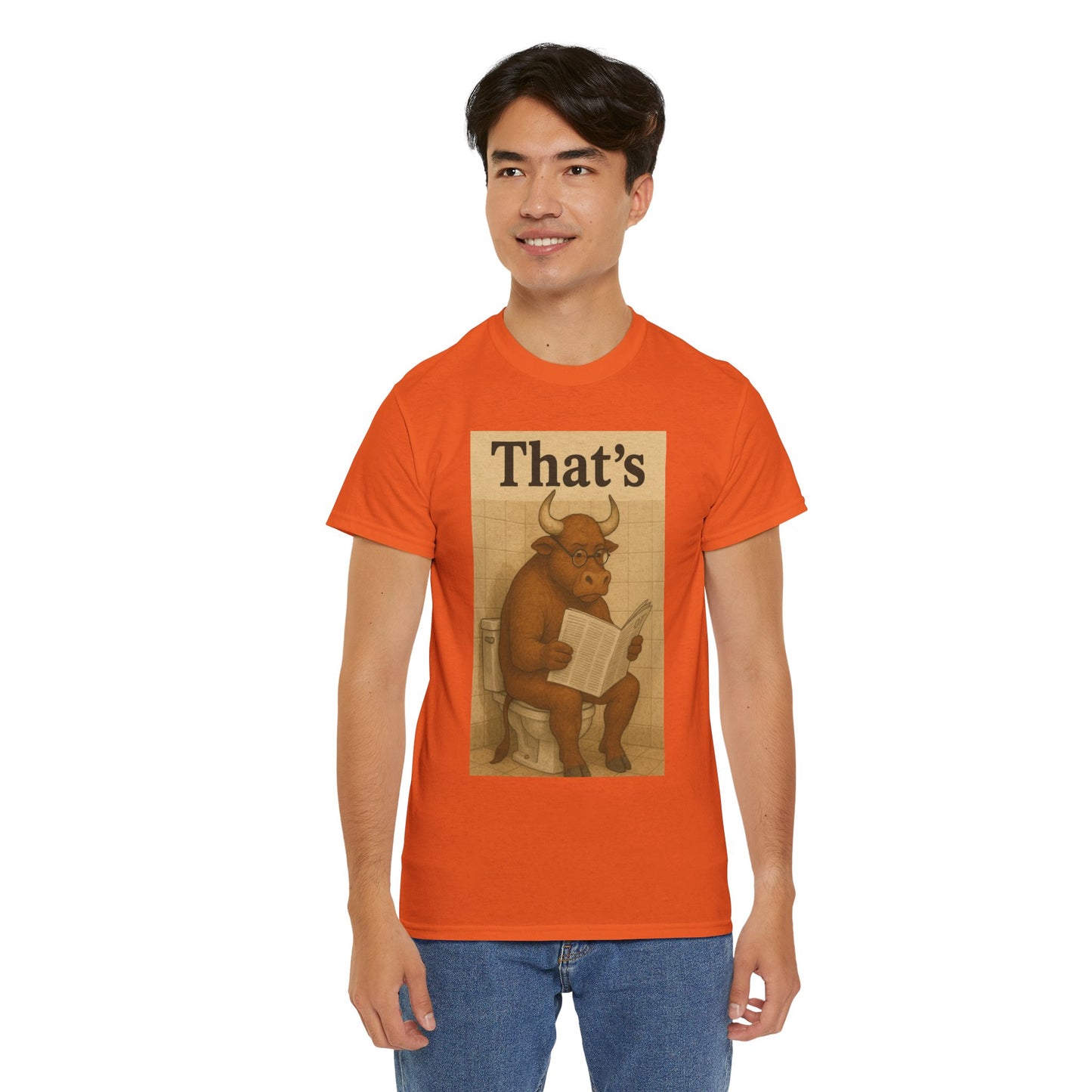 Bull on Toilet Unisex Tee