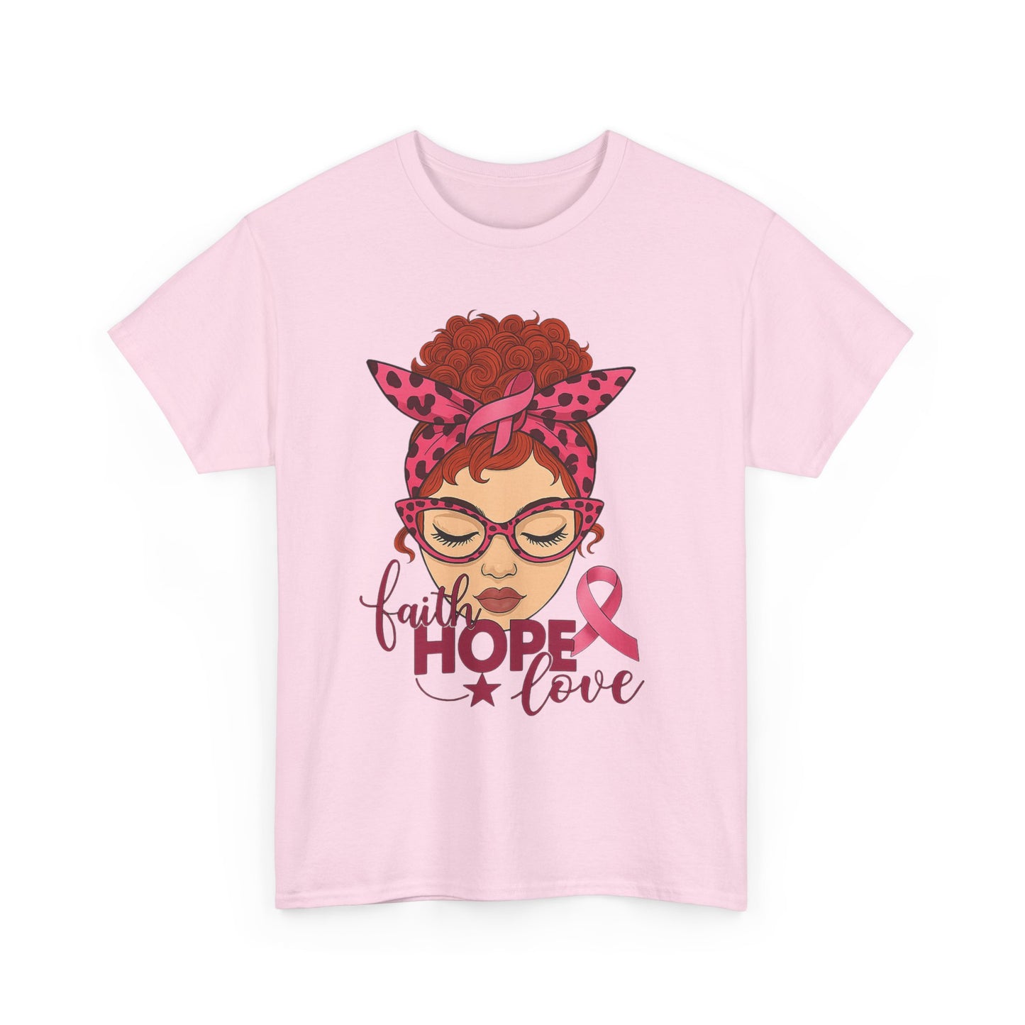 Hope, Faith & Love: Pink Ribbon Awareness Tee