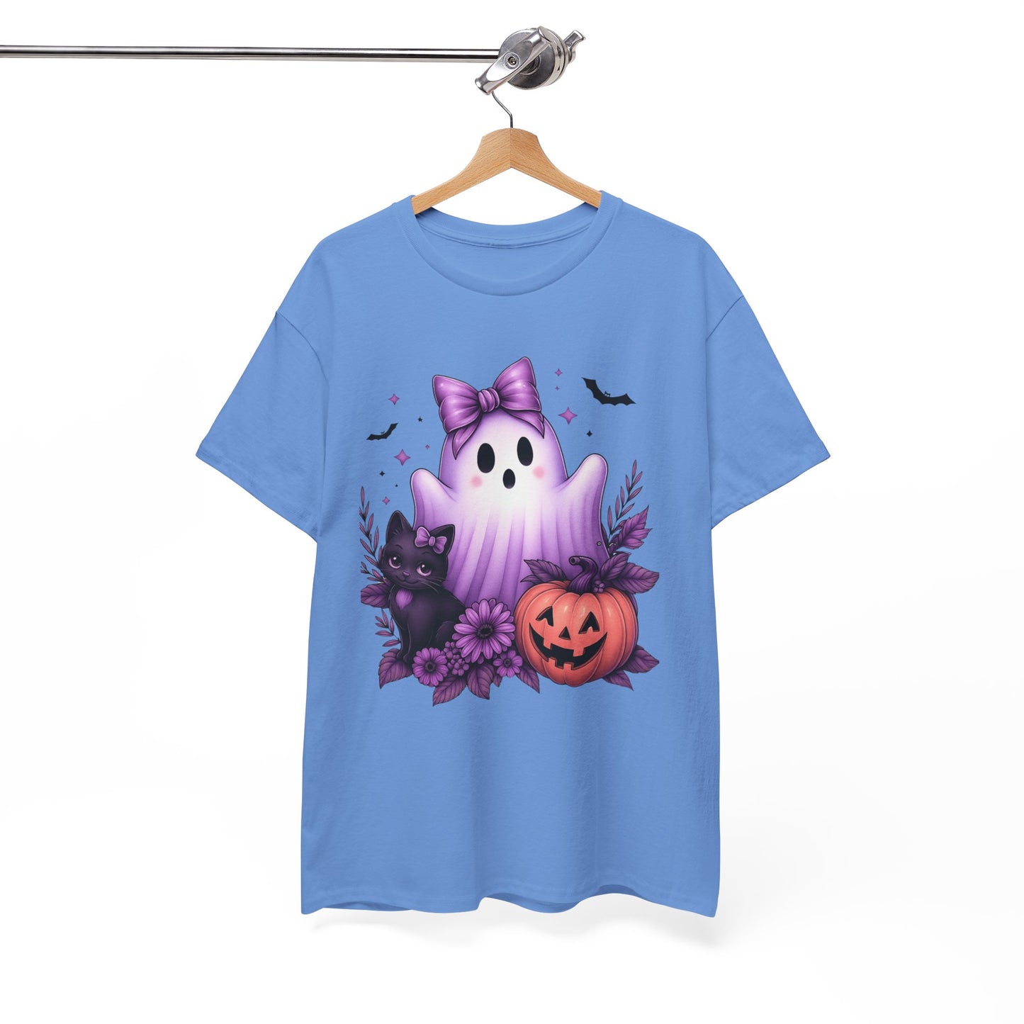 Pastel Halloween Ghost Cat Tee