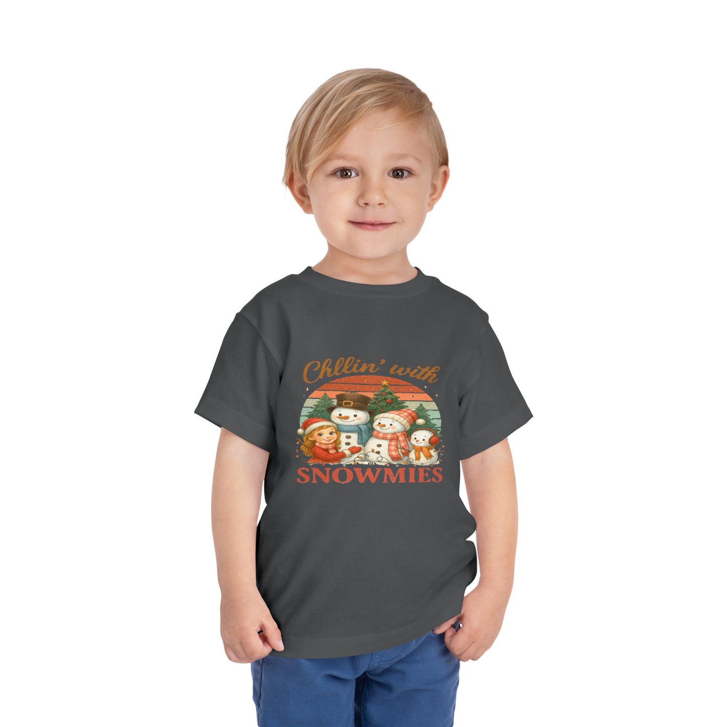 Chillin' with Snowmies Toddler Christmas Tee