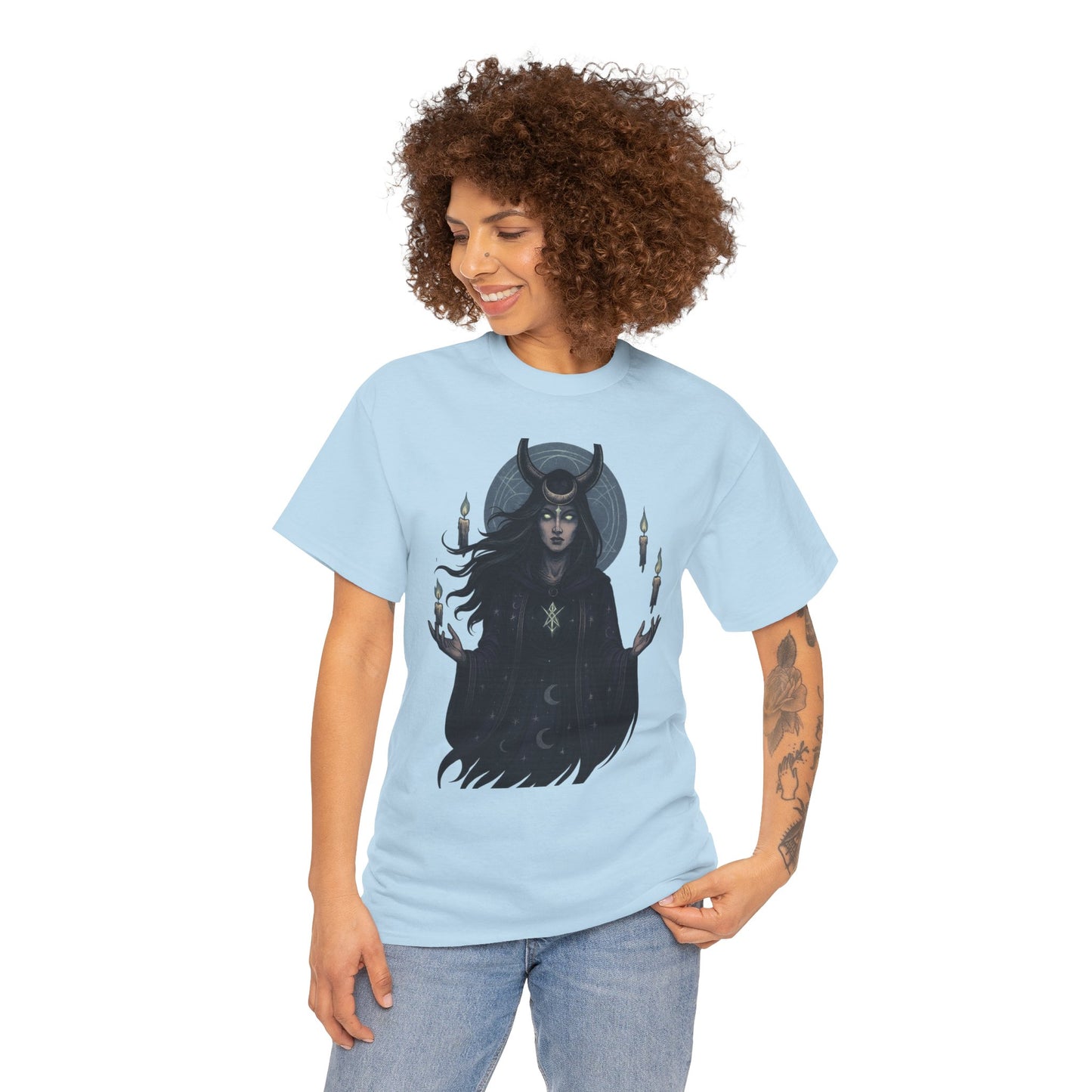 Moonlit Sorceress – Enchanted Candlelight Tee