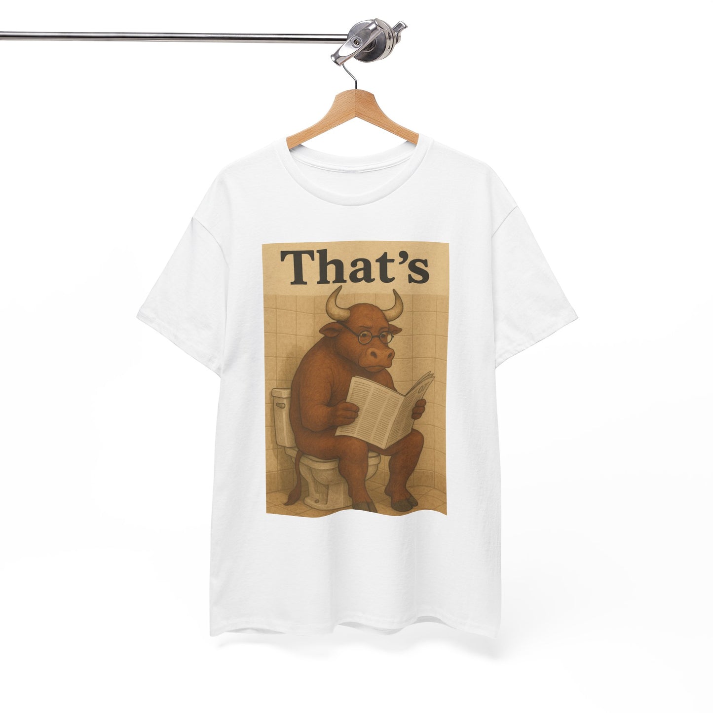 Bull on Toilet Unisex Tee