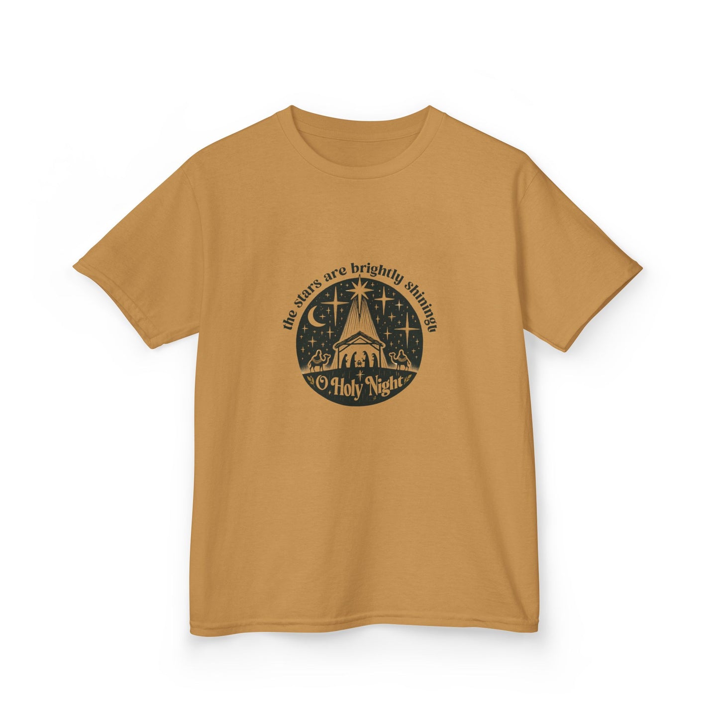 O Holy Night Nativity Dinosaur Christmas Tee