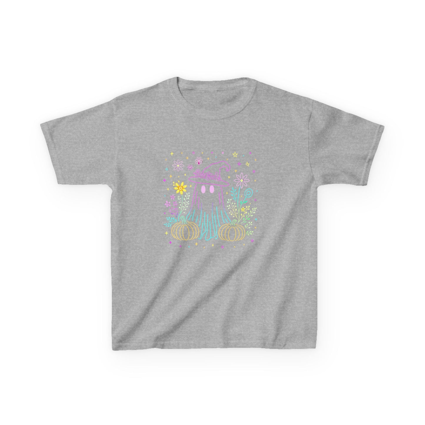 Pastel Ghost Halloween Dino Kids Tee