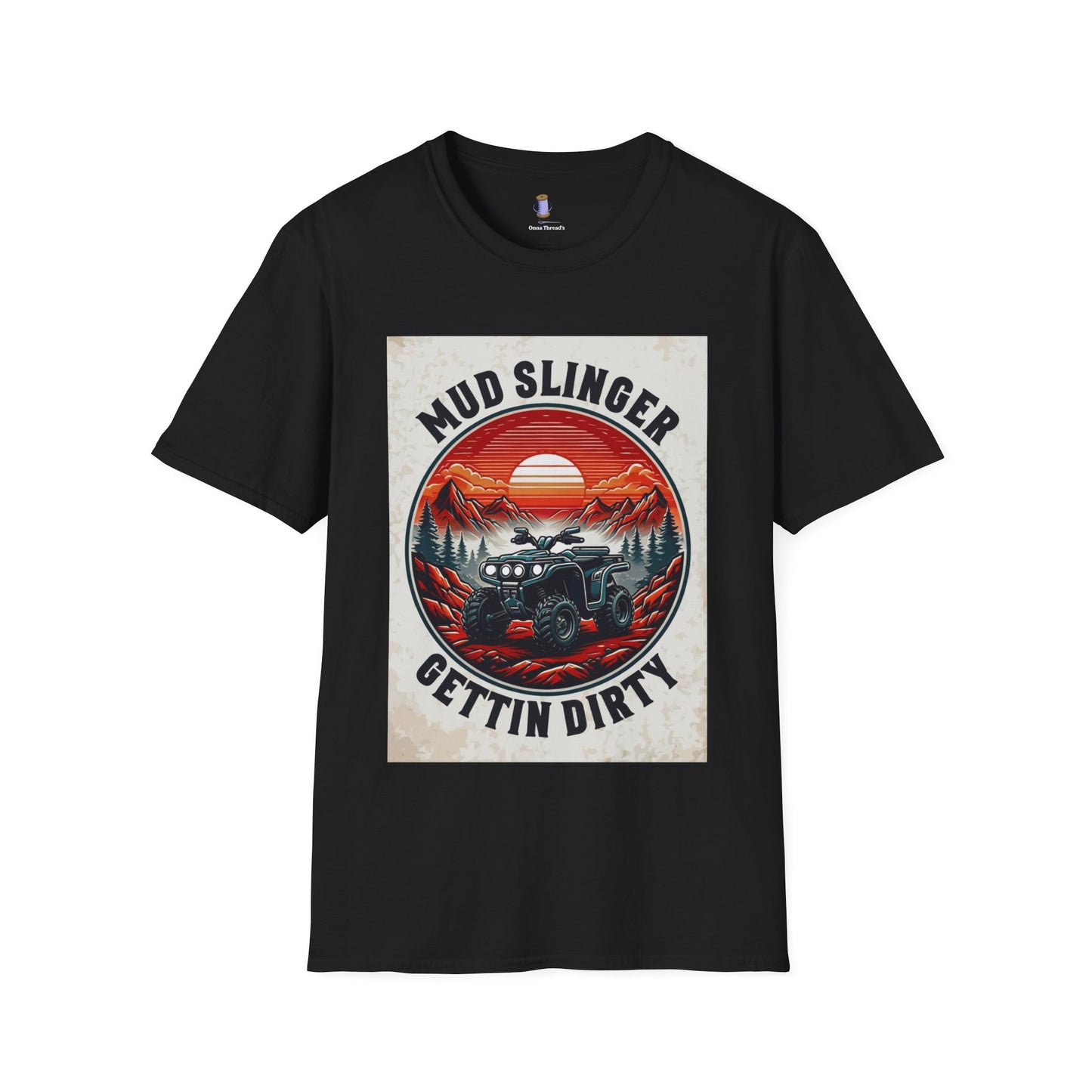 Mud Slinger Unisex Softstyle T-Shirt, Adventure Tee, Off-Road Enthusiast Shirt, Gift for Mud Lovers, Outdoor Sportswear, Gettin Dirty Tee