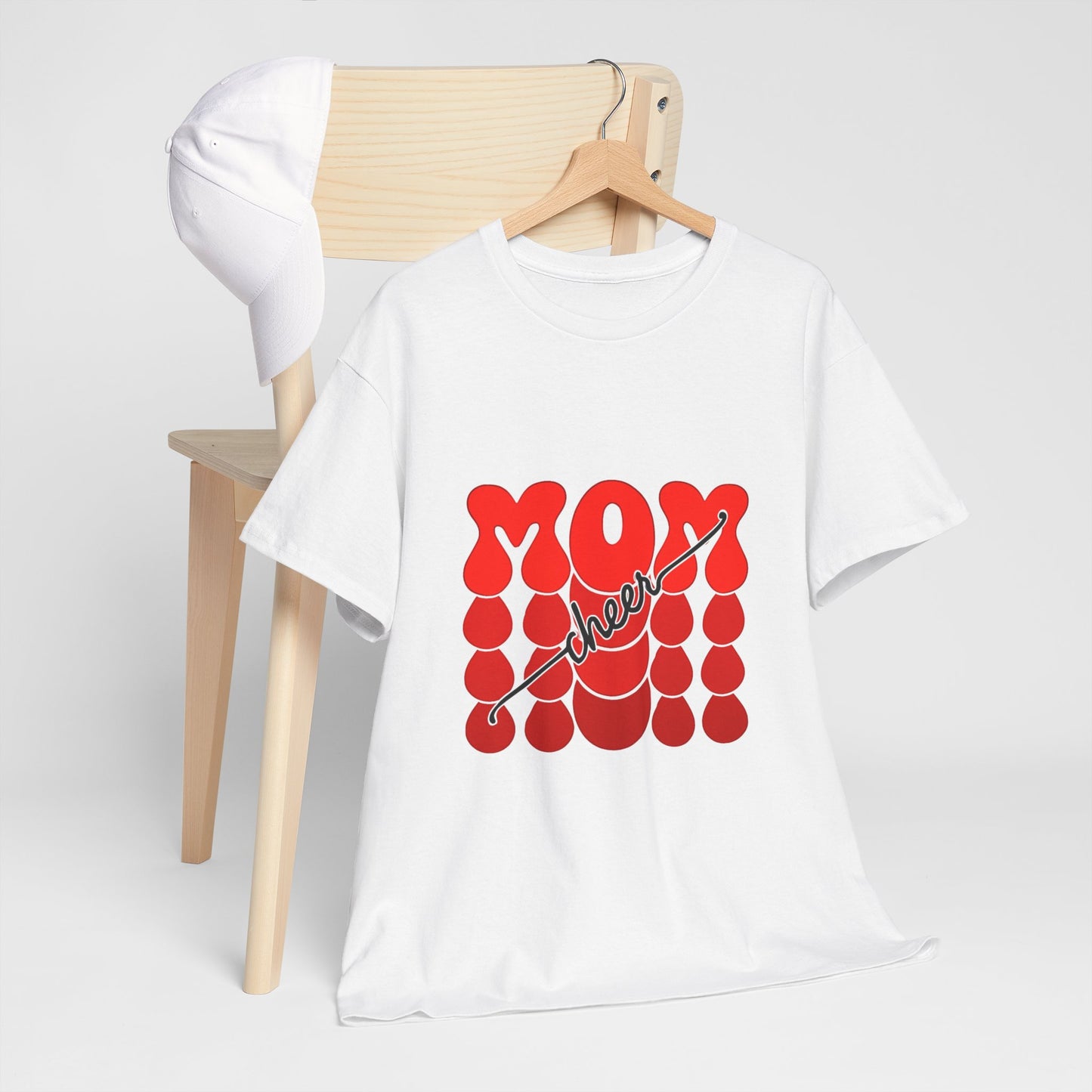 Retro Mom Cheer Tee – Bold Support & Spirit Shirt