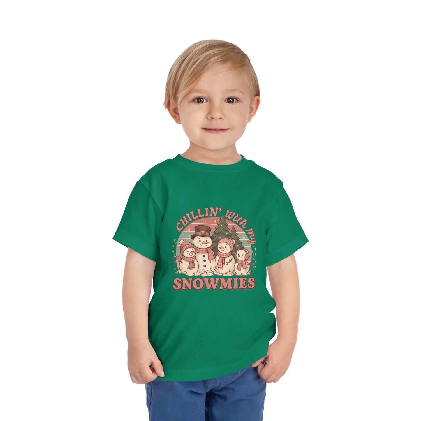 Chillin' Snowmies Toddler Christmas Tee