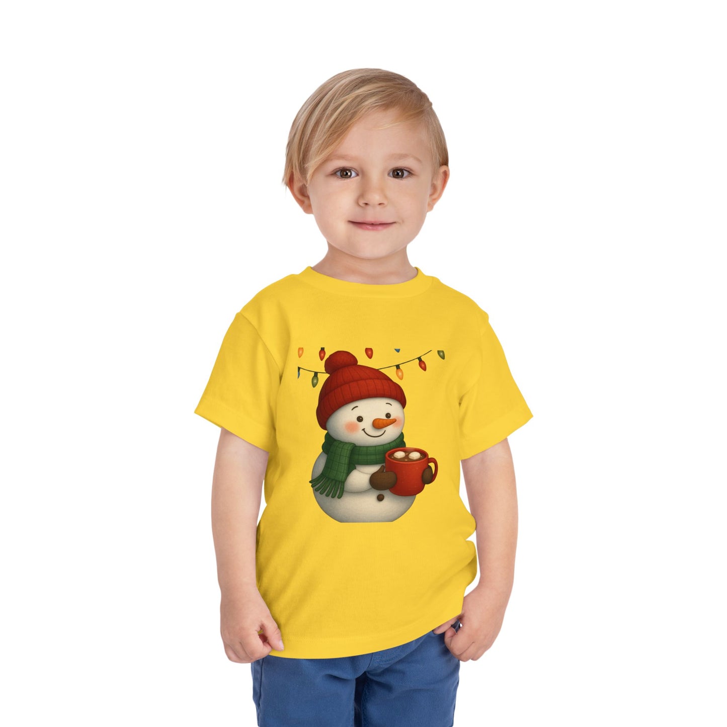 Snowman & Hot Chocolate Toddler Christmas Tee