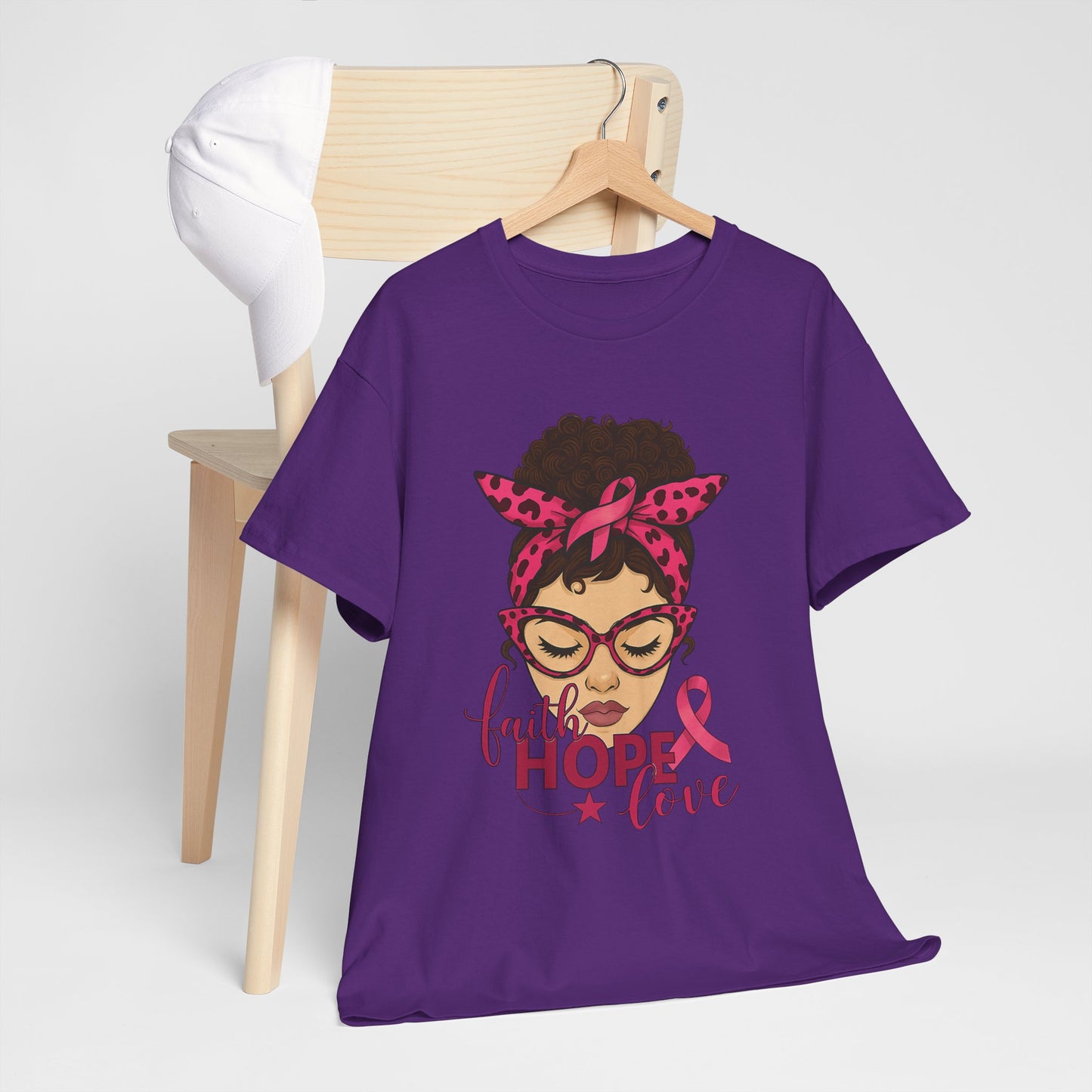 Hope, Faith, Love: Breast Cancer Awareness Tee