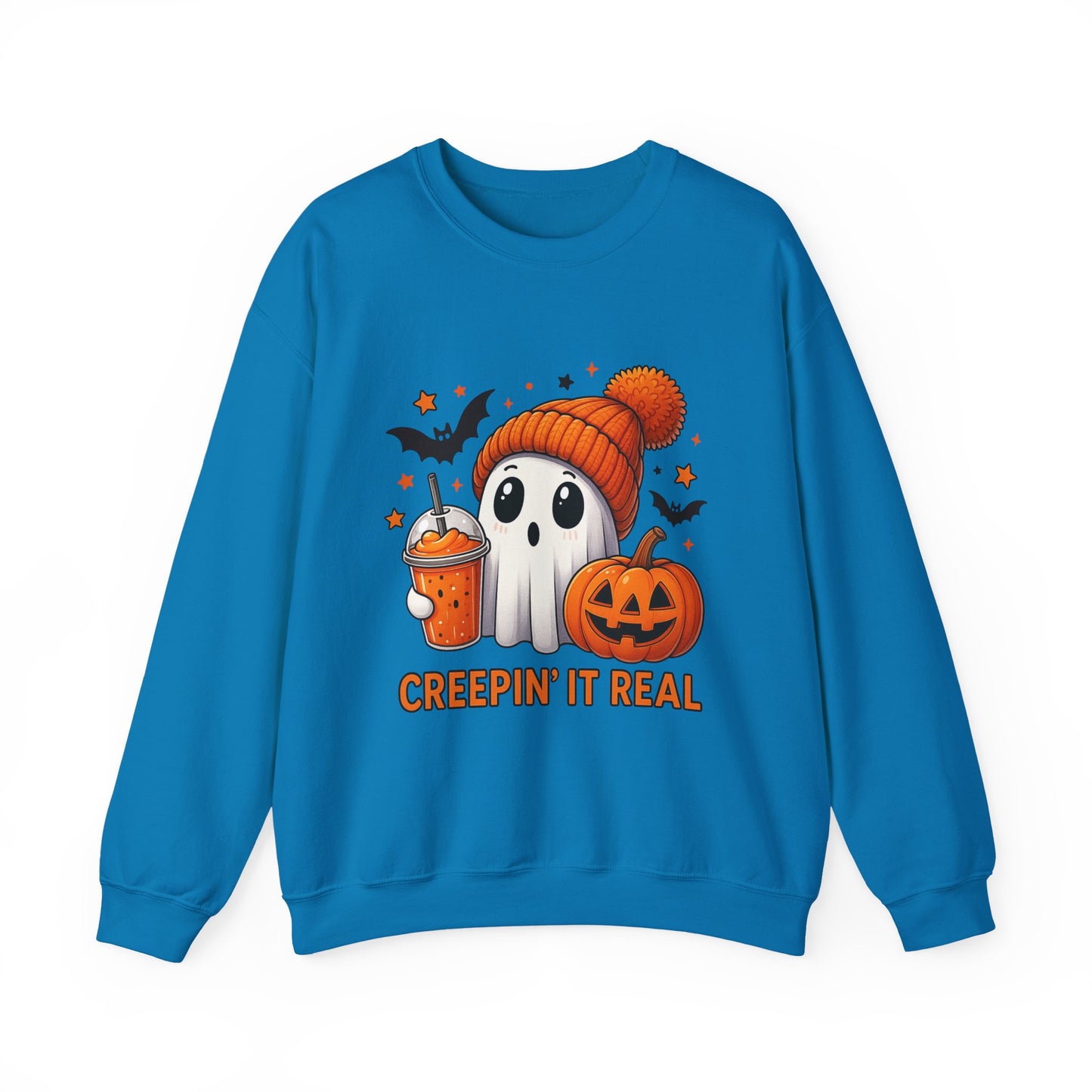 Creepin' It Real Ghost Halloween Sweatshirt