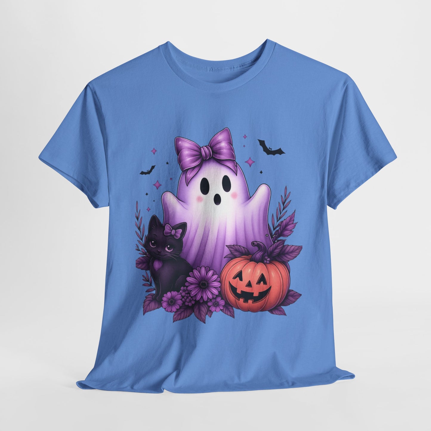 Pastel Halloween Ghost Cat Tee
