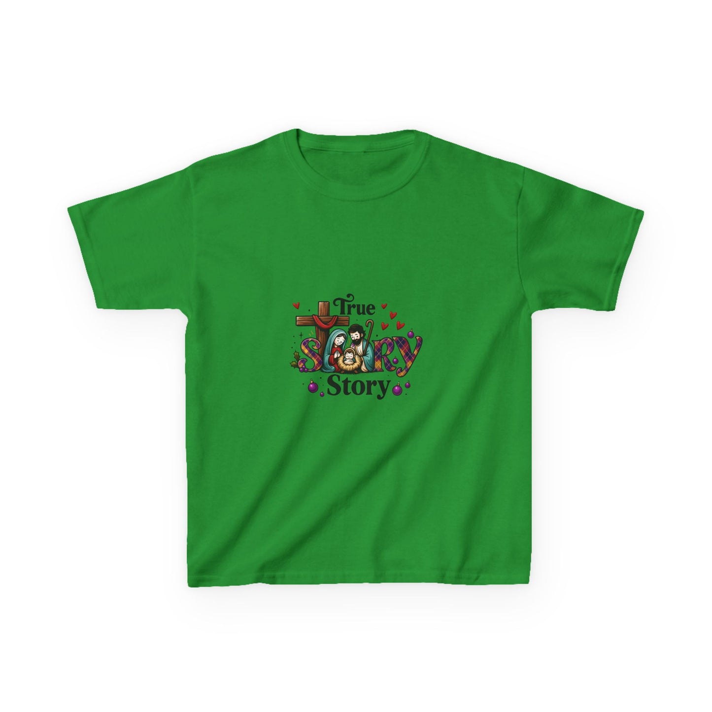 True Story Nativity Scene Christmas Kids Tee
