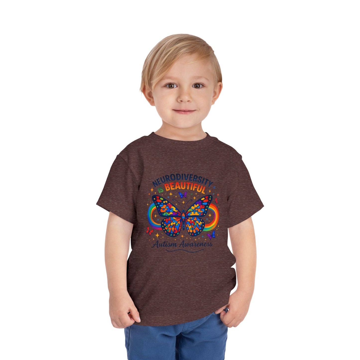 Toddler Tee Neurodiversity Is Beautiful Butterfly Design