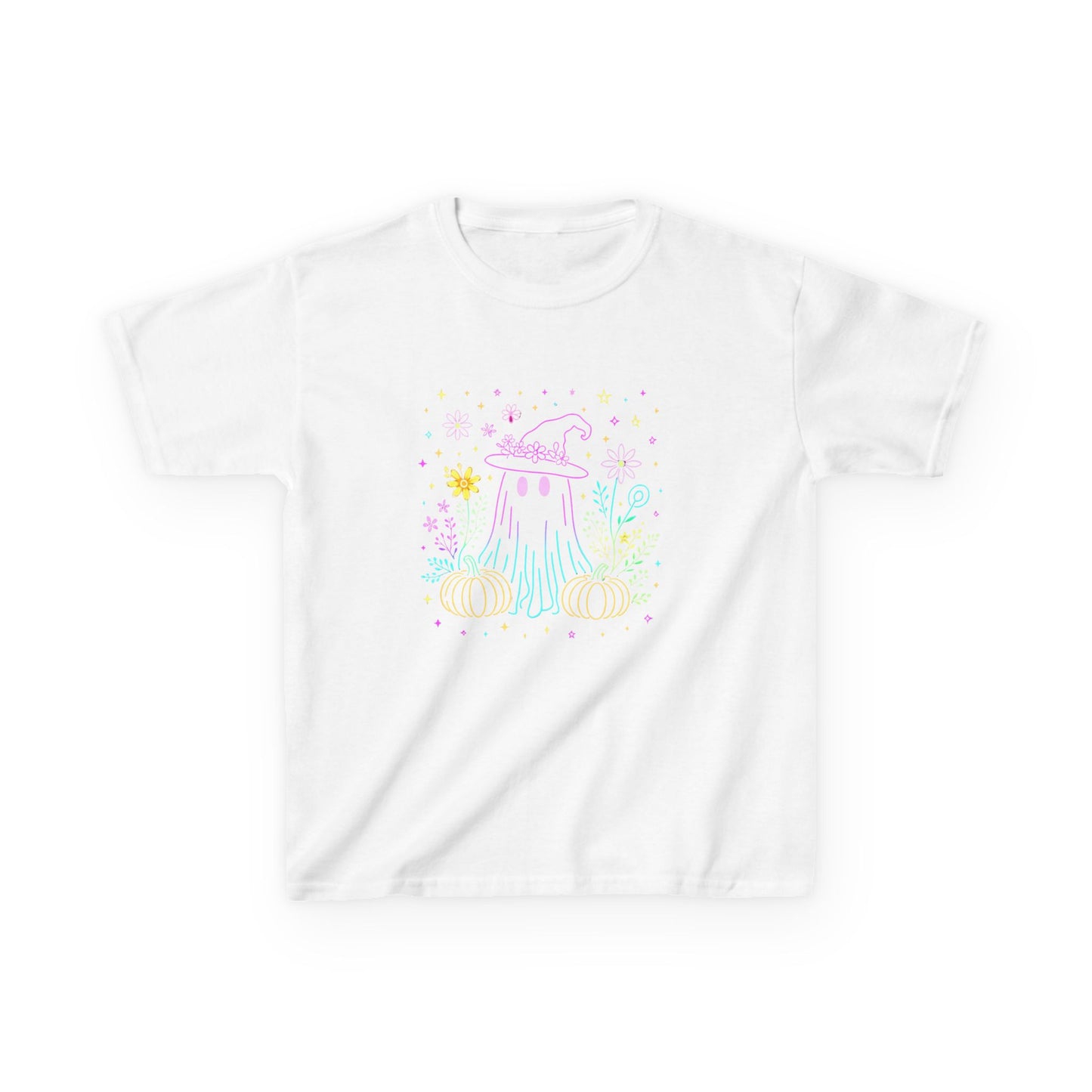 Pastel Ghost Halloween Dino Kids Tee