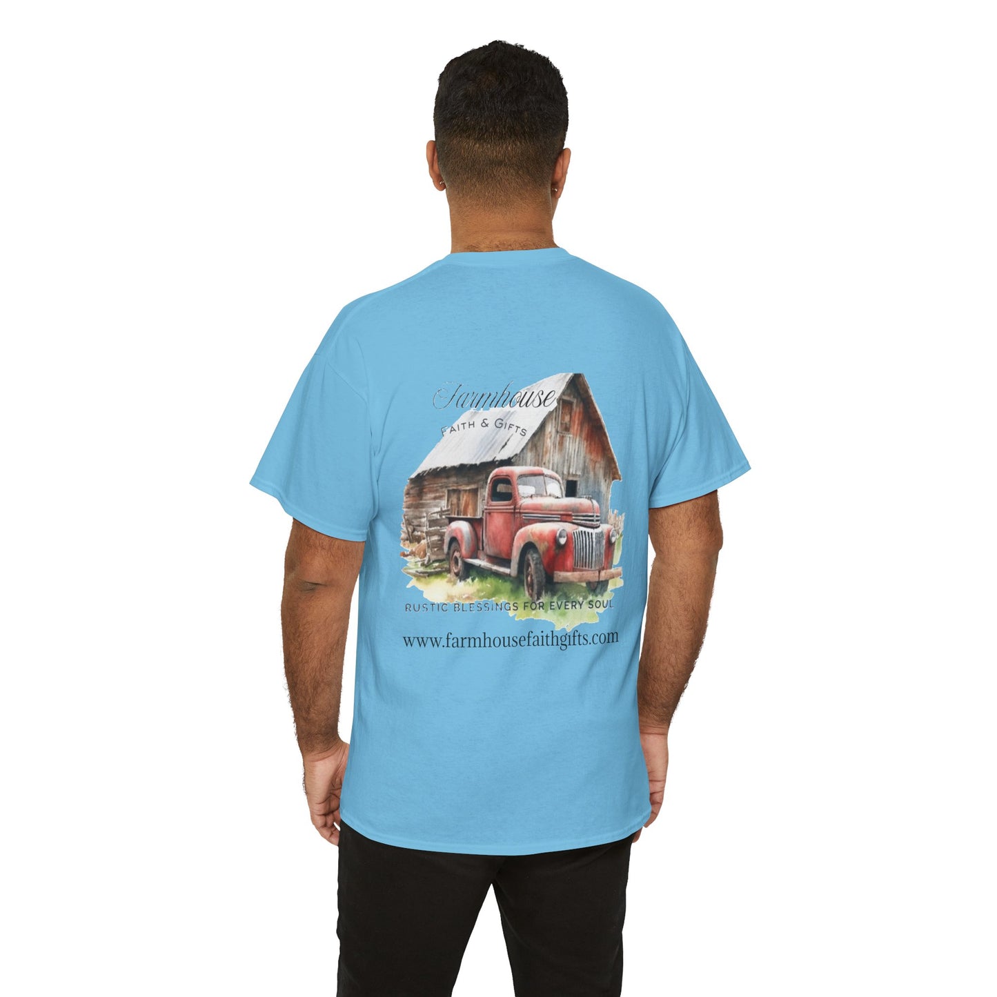 Rustic Farmhouse Unisex Tee, Country Style Shirt, Vintage Truck Tee, Back to Nature Apparel, Ideal Gift for Farm Lovers